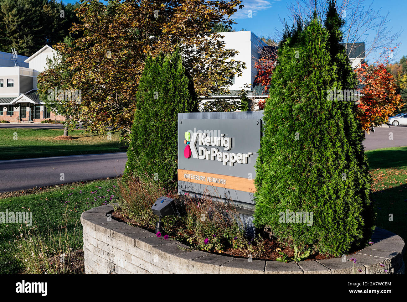 Keurig Dr Pepper Corporate Headquarter, Waterbury, Vermont, USA. Stockfoto