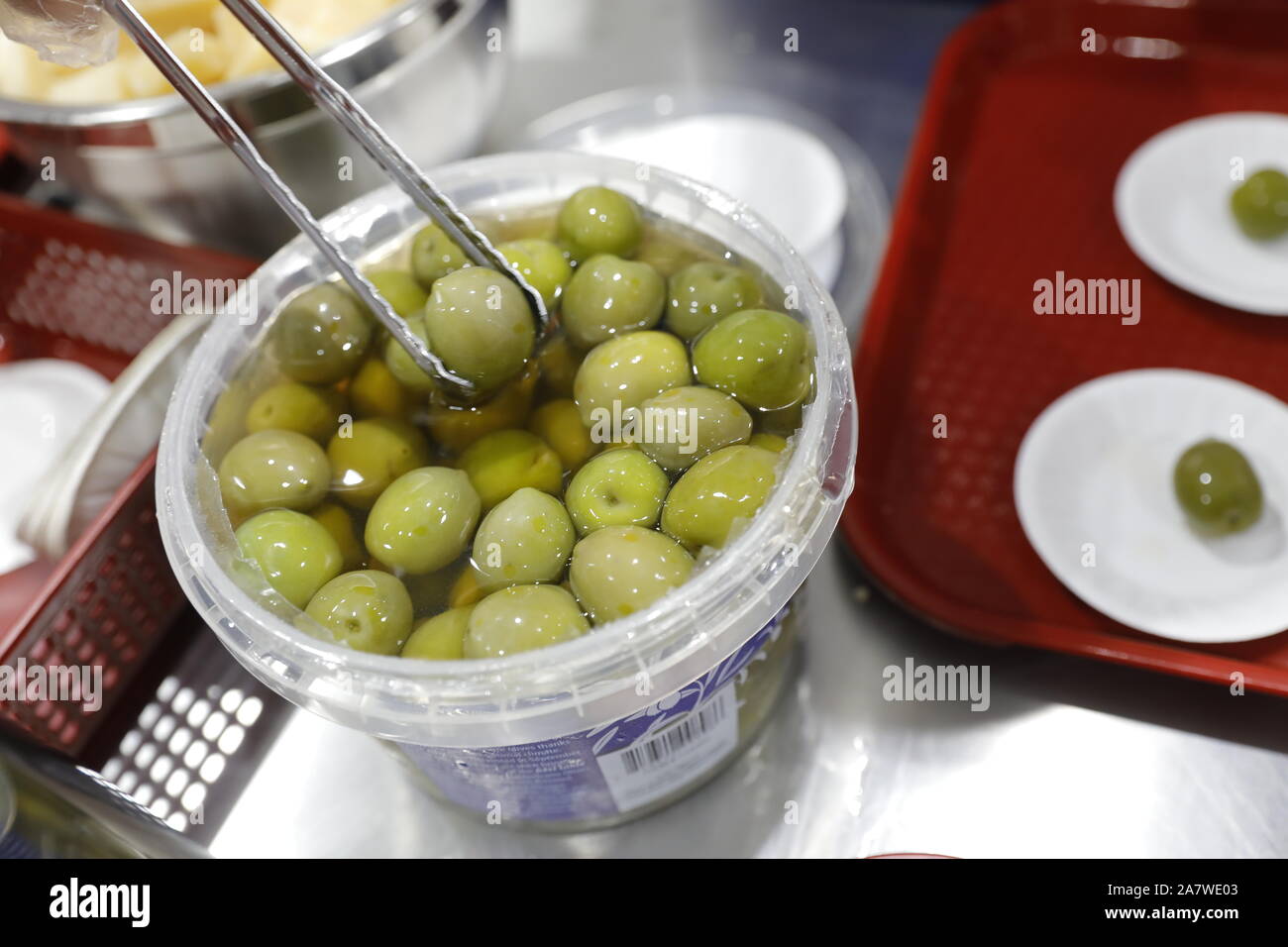 Innenansicht der ersten Ziegel und Mörtel Store von Costco, die auf dem chinesischen Festland in Minhang district, Shanghai, China, 20. August 2019. Globale mem Stockfoto