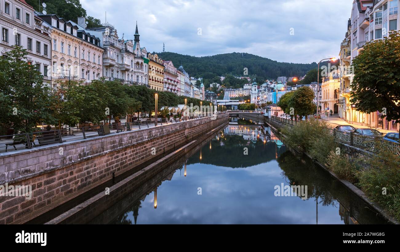 Westböhmischen Kurort Karlsbad Stockfoto