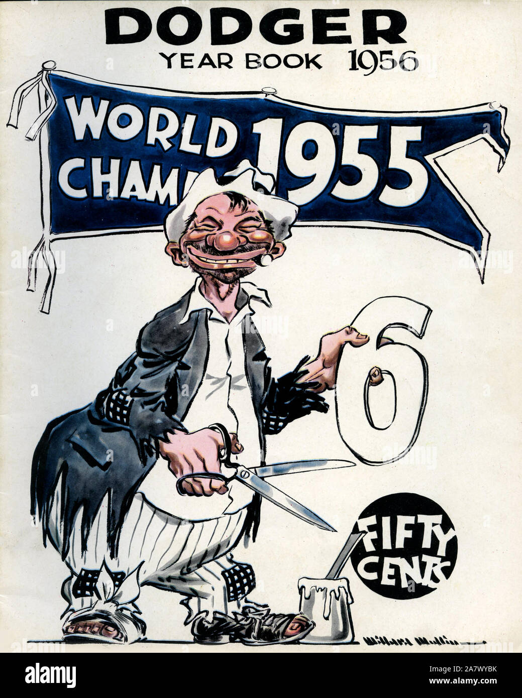 Vintage Brooklyn Schwindler jahr Buch souvenir Veröffentlichung circa 1956. Stockfoto