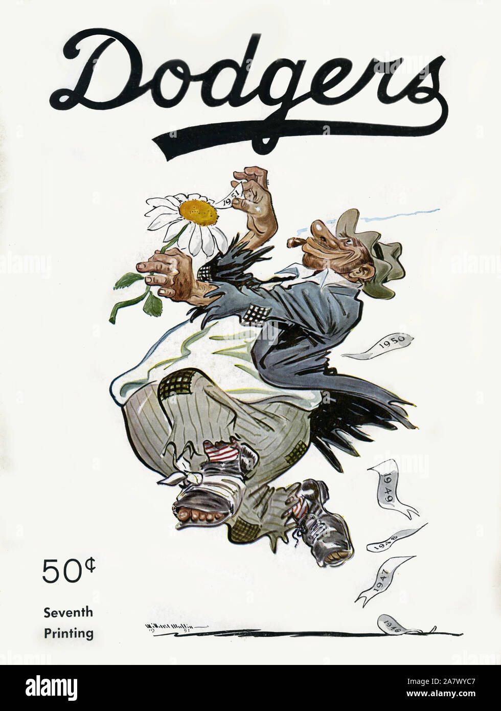 Vintage Brooklyn Schwindler jahr Buch souvenir Veröffentlichung circa 1951. Stockfoto