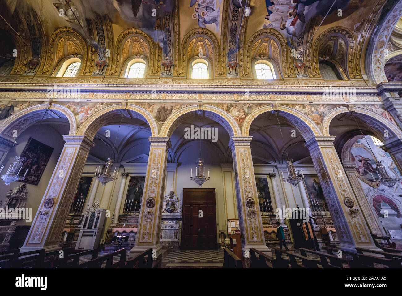 Hl. Maria von der Ankündigung der Kathedrale in Palermo Küstenstadt und Gemeinde in der Metropole von Catania, Sizilien, Italien Stockfoto