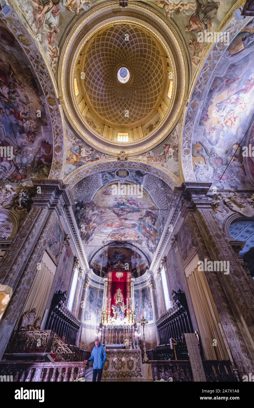 Chencel der Heiligen Maria von der Ankündigung der Kathedrale in Palermo Küstenstadt und Gemeinde in der Metropole von Catania, Sizilien, Italien Stockfoto