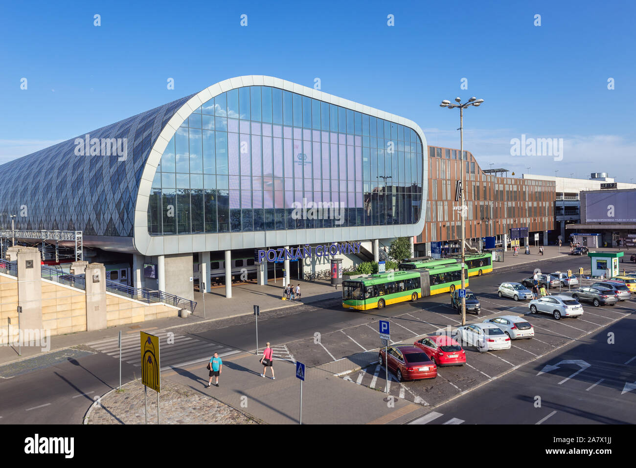 Poznan Glowny - Hauptbahnhof in Poznan, Woiwodschaft Großpolen in Polen Stockfoto