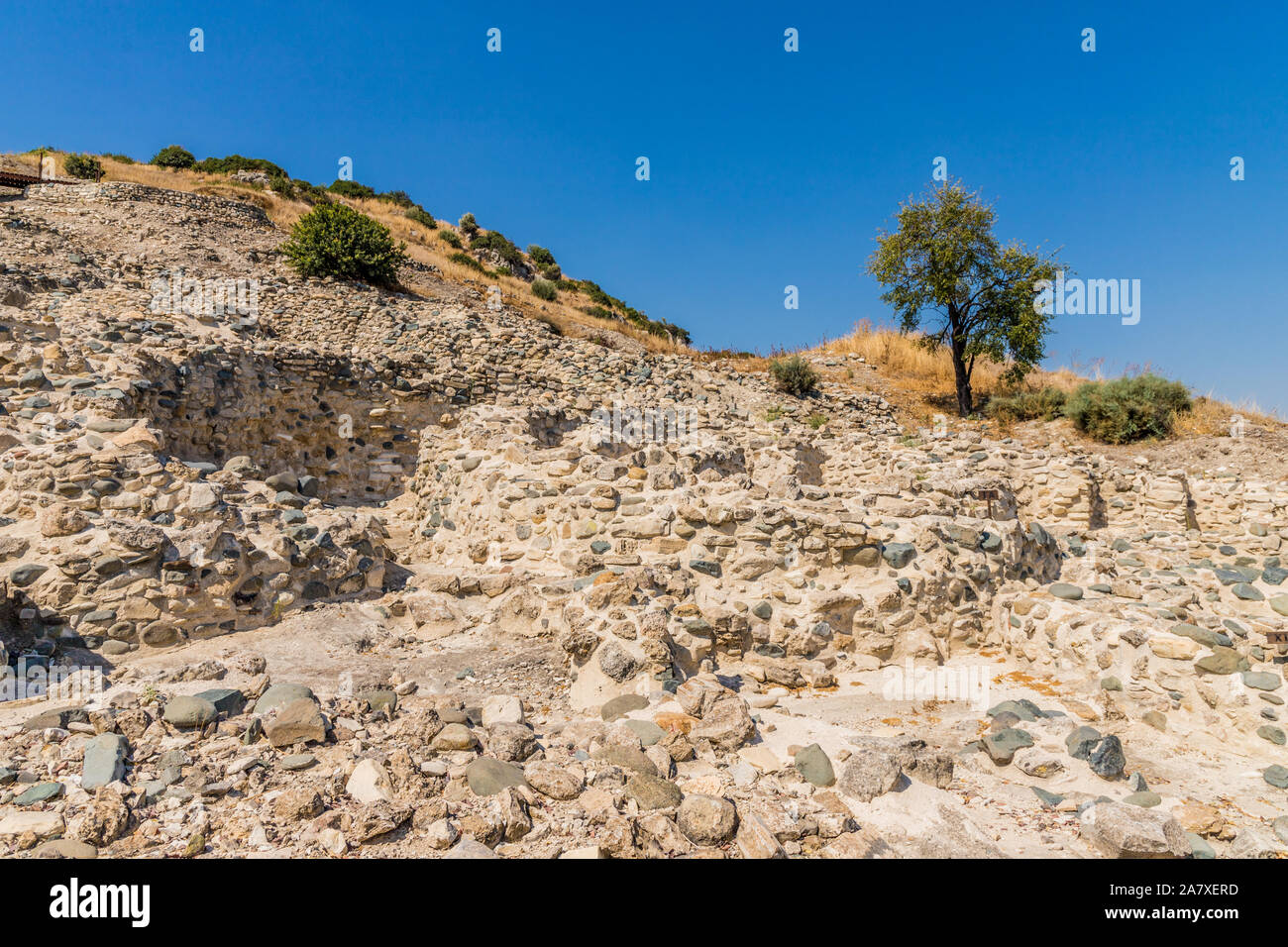 Die neo lithischen Dorf Choirokoitia in Zypern Stockfoto
