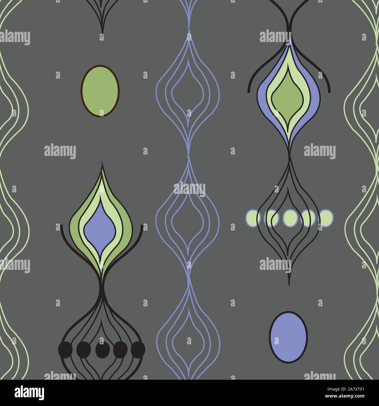 Moderne geometrische Doodle wiederholen, Vector, Oberfläche pattern Design Stock Vektor