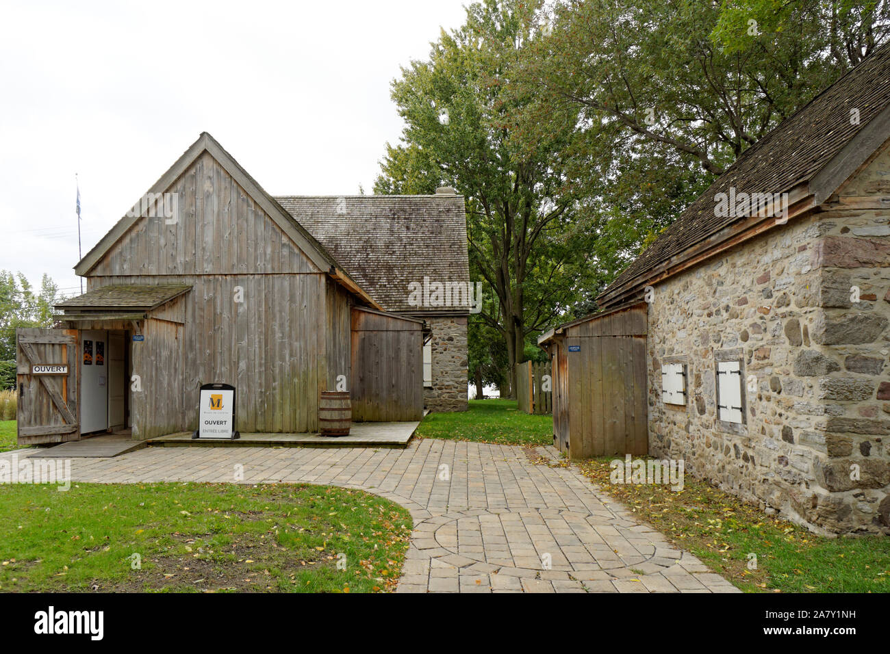 Das Museum der Lachine oder Musée de Lachine im 17. Jahrhundert Maison Ber-Le Moyne Haus, Montreal, Quebec, Kanada Stockfoto Das Museum der Lachine oder Musée de Lachine im 17. Jahrhundert Maison Ber-Le Moyne Haus, Montreal, Quebec, Kanada Stockfoto