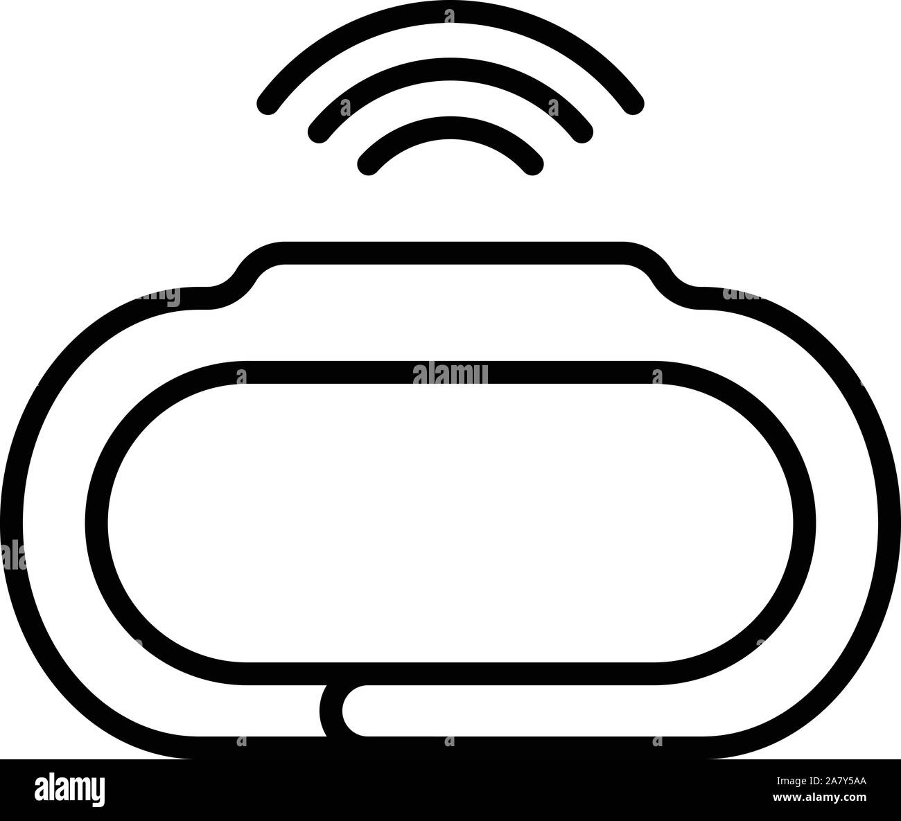Wearable smartwatch Symbol, outline Style Stock Vektor