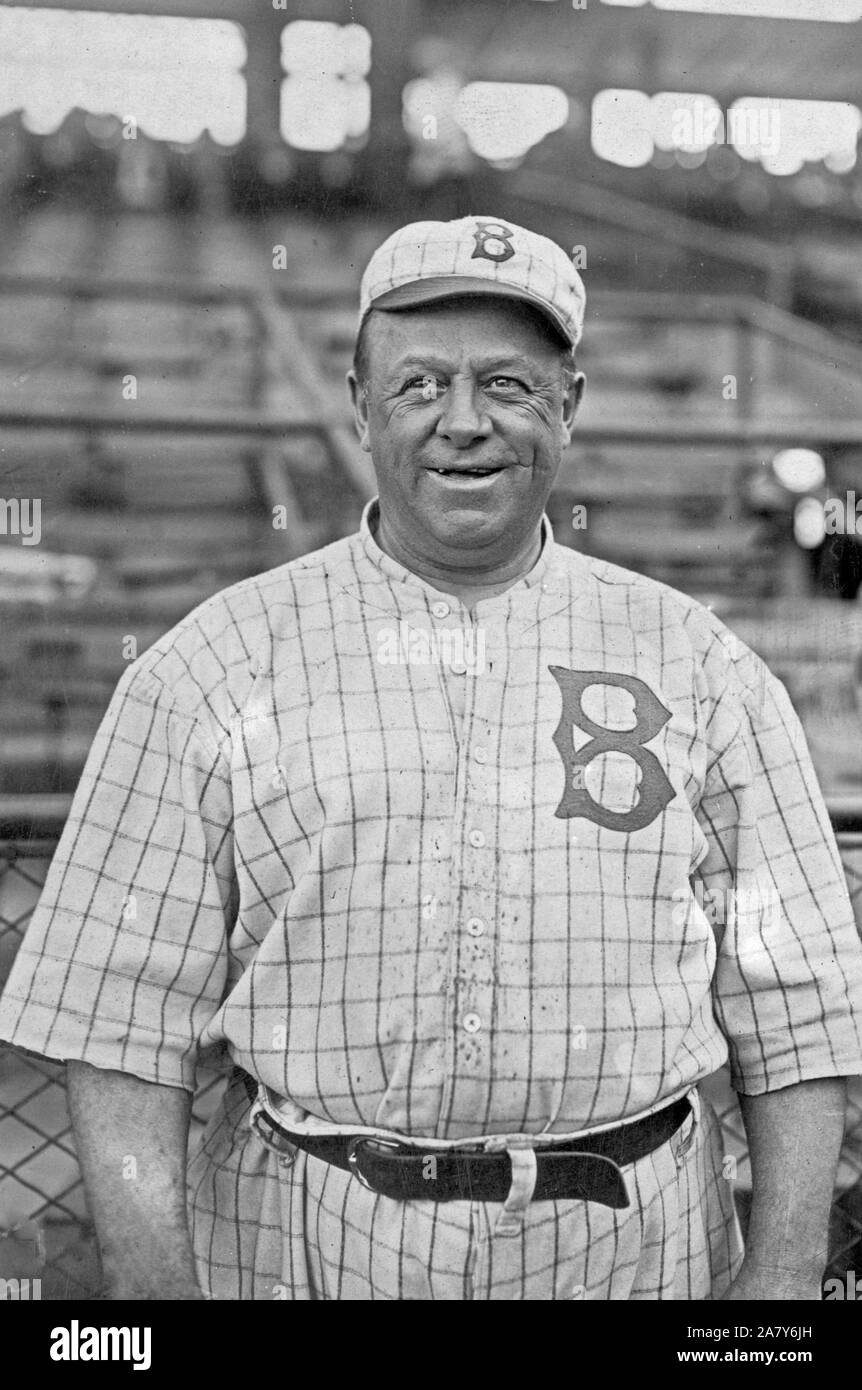 Wilbert Robinson, Brooklyn NL (Baseball) 1916 Stockfoto