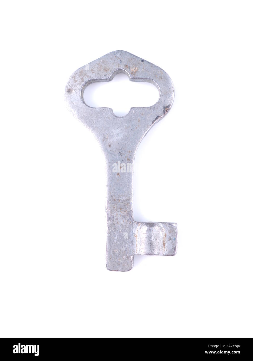 Taste auf weißem Hintergrund Stockfoto