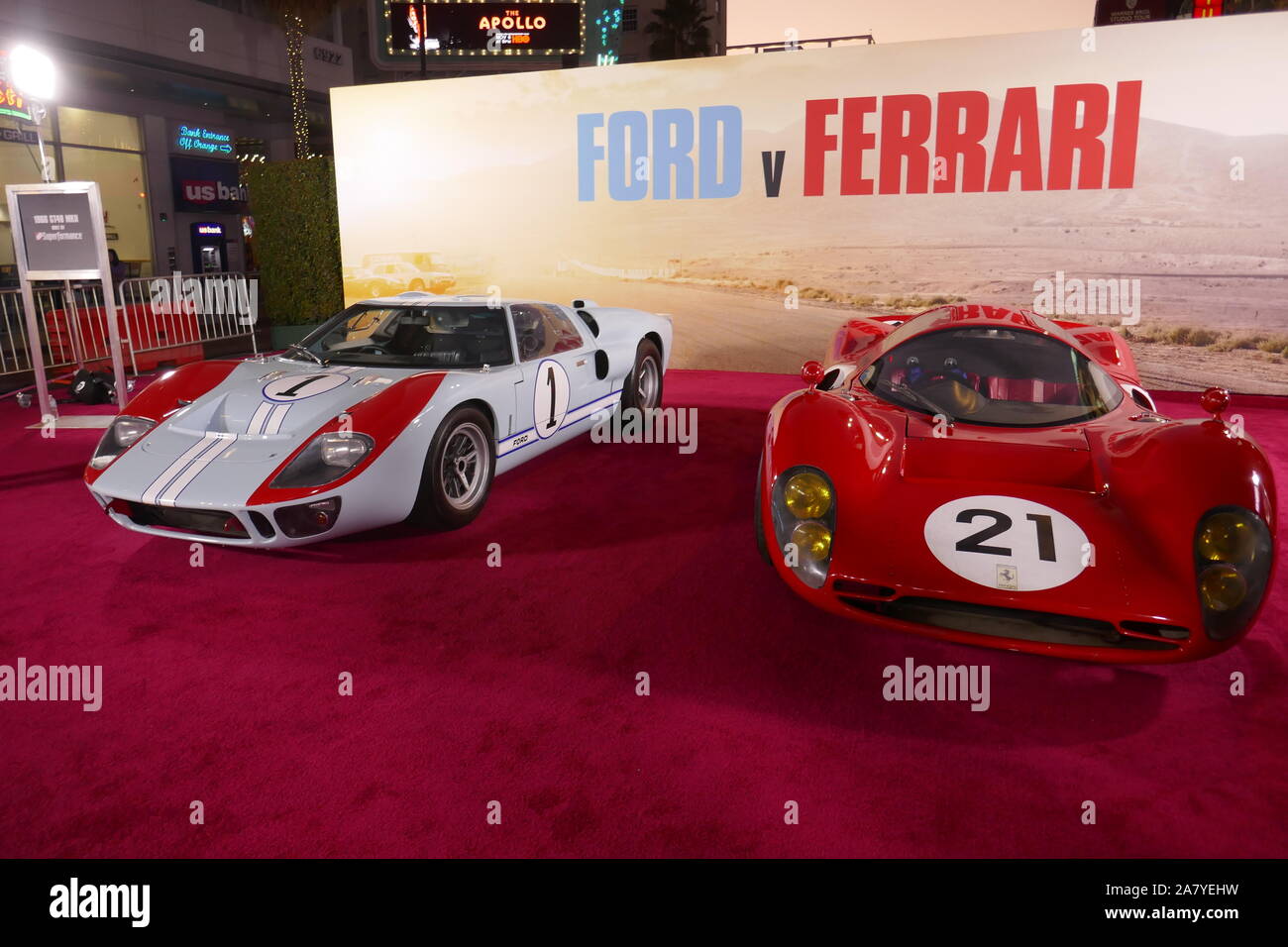 Hollywood, Kalifornien, USA, 4. November 2019 eine allgemeine Ansicht der Atmosphäre in Twentieth Century Fox's 'Ford V Ferrari' Special Screening am 4. November 2019 in TCL Chinese Theatre in Hollywood, Kalifornien, USA. Foto von Barry King/Alamy leben Nachrichten Stockfoto