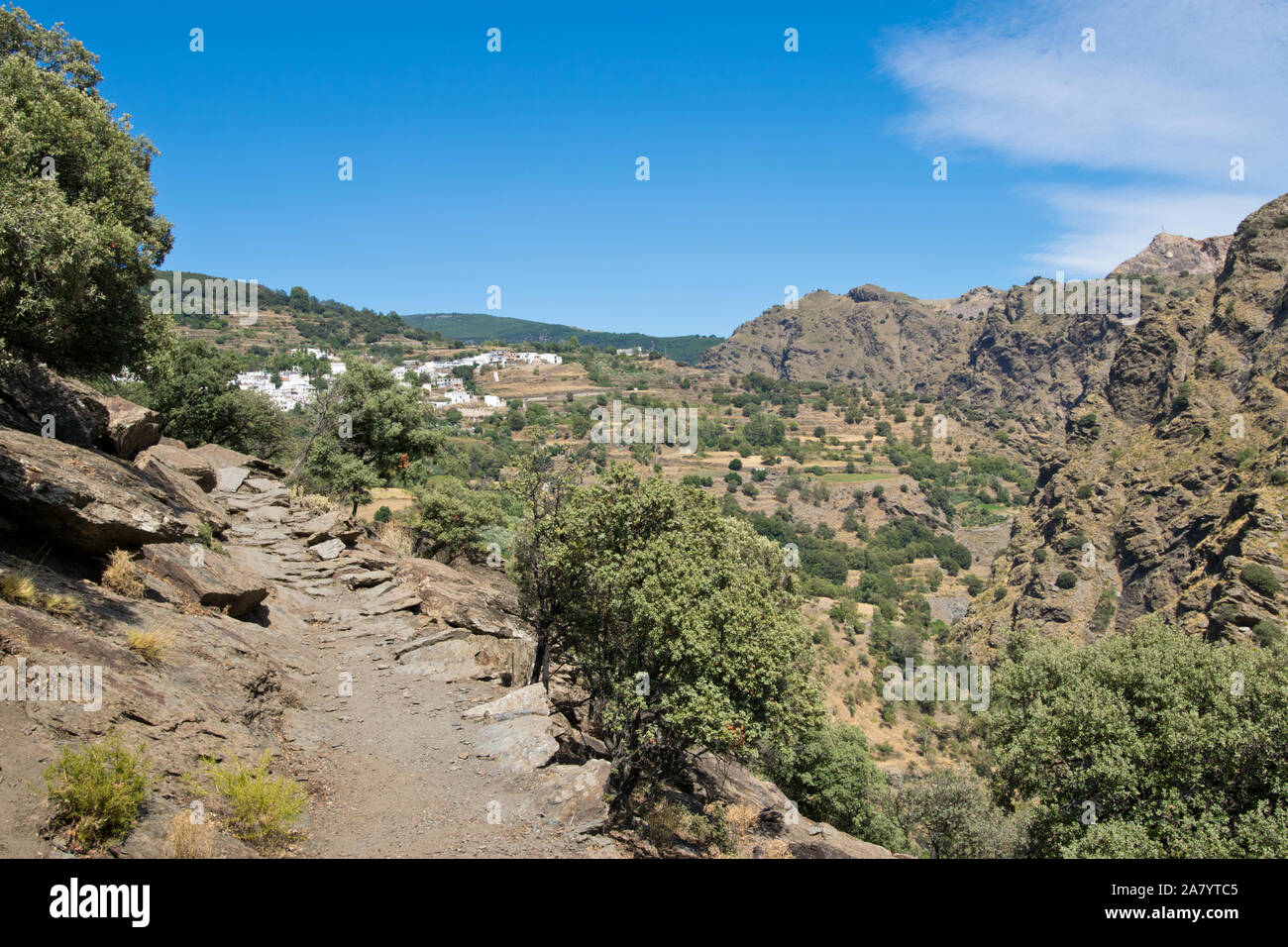 Wandern Busquístar. Andalusien. Spanien, Stockfoto