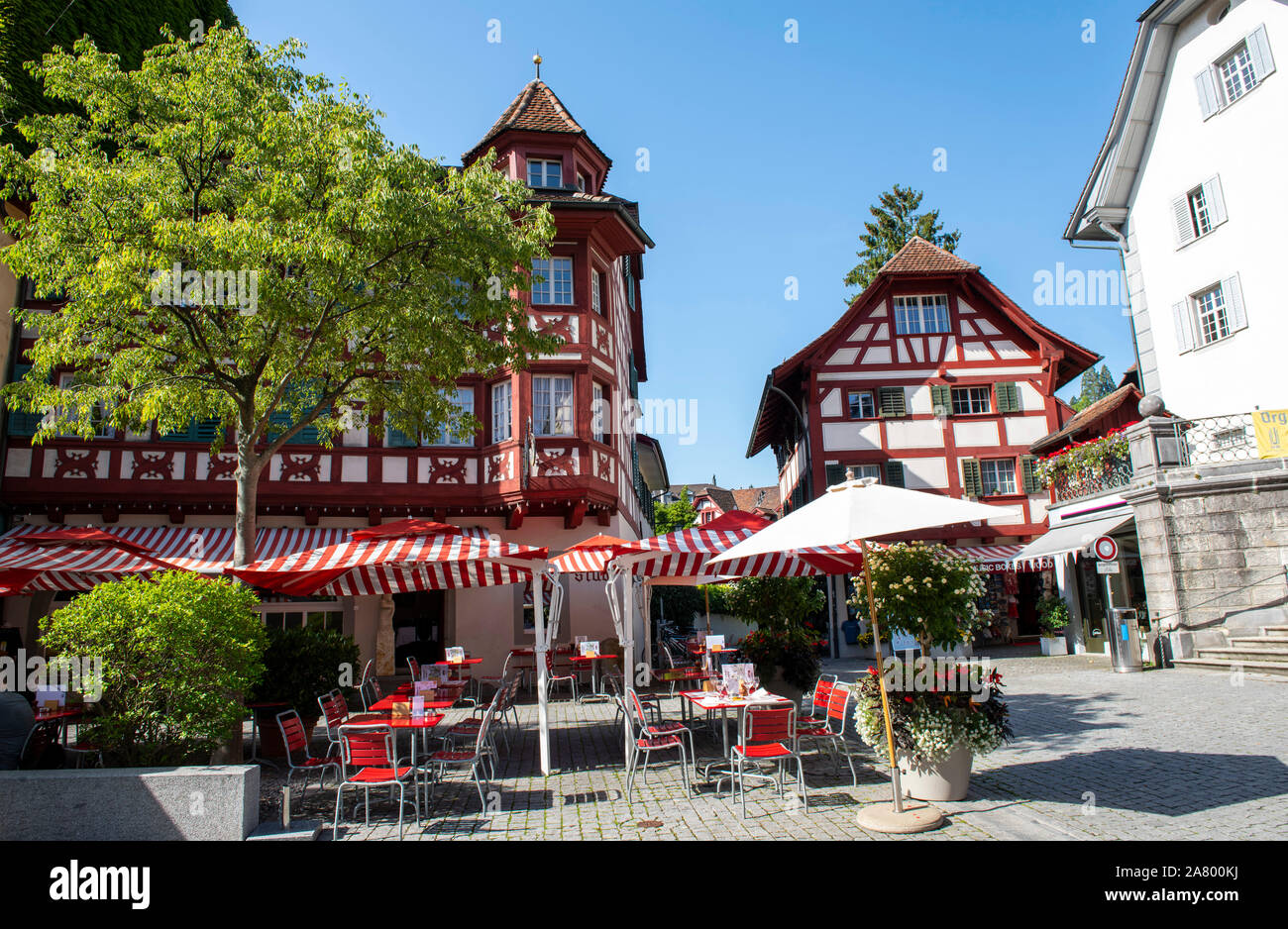 Einem sonnigen Sommertag in der Stadt Luzern in der Schweiz, in Europa Stockfoto