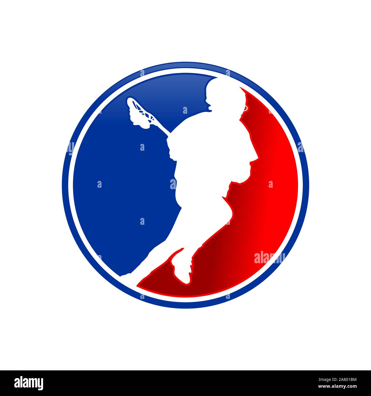 Lacrosse Sport Club Emblem Vektor Symbol Grafik logo Icon Design Vorlage Stock Vektor