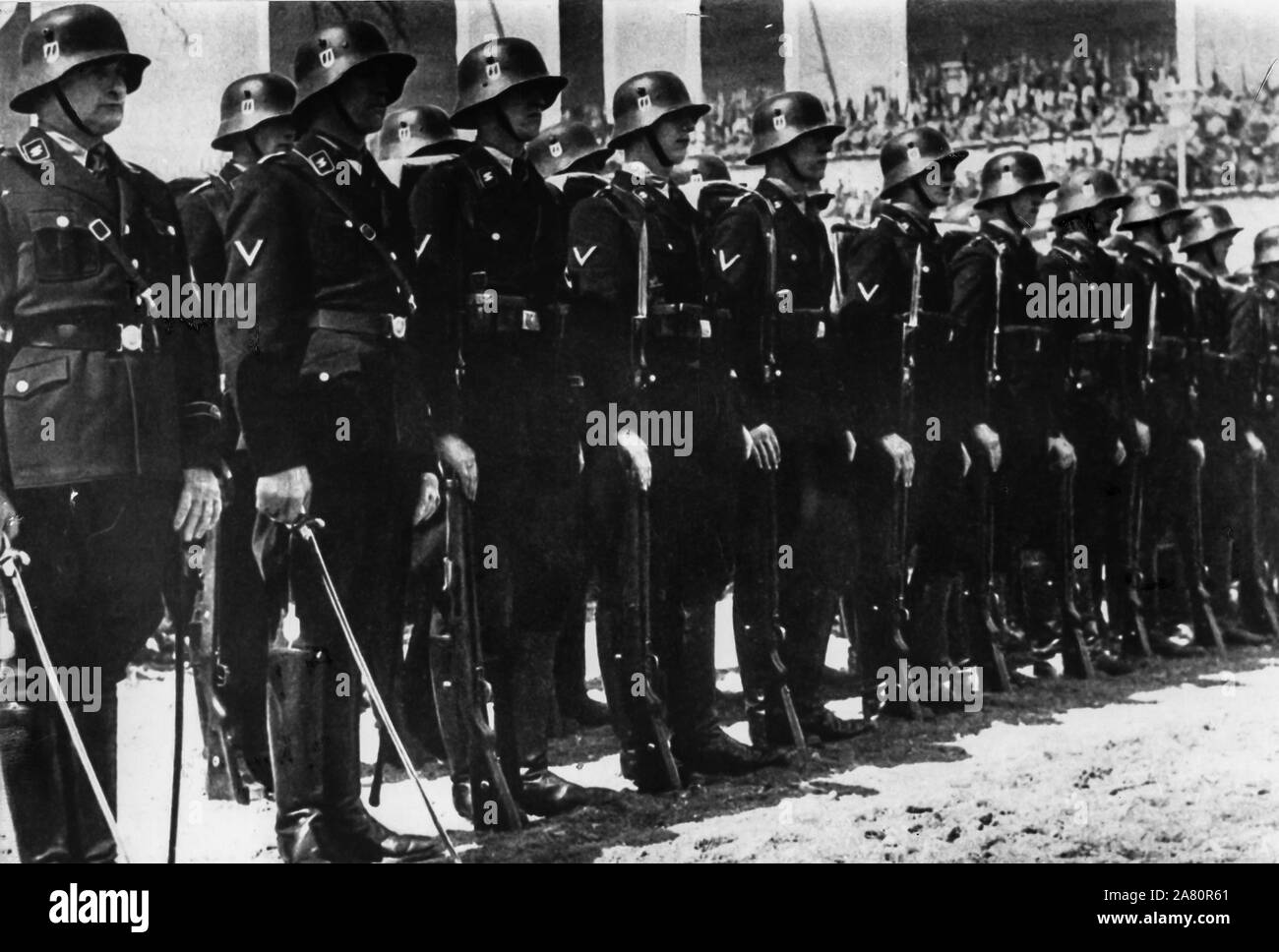 SS Parade, Deutschland, 1936 Stockfoto