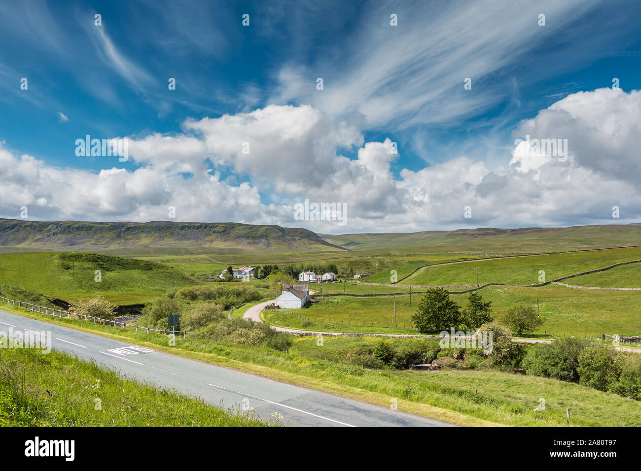 Morgen Sommer am Langdon Beck, Obere Teesdale Stockfoto