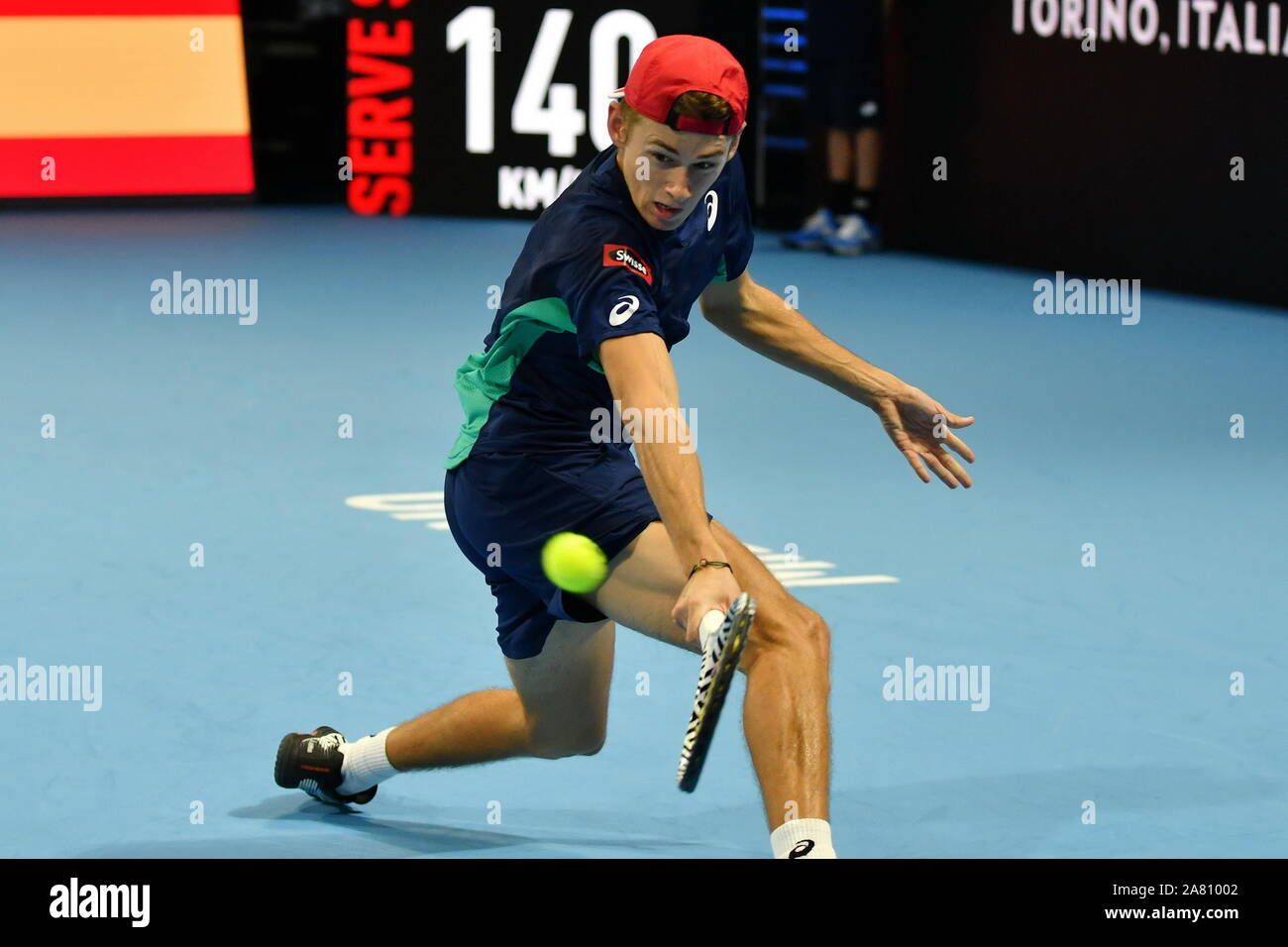 Mailand, Italien. 5 Nov, 2019. Alex de minaurduring Next Gen ATP-Finale - Turnier Runde - Alex De Minaur vs A. Davidovic, Fokina, Tennis Internationals in Mailand, Italien, 05. November 2019 - LPS/Alessio Tarpini Credit: Alessio Tarpini/LPS/ZUMA Draht/Alamy leben Nachrichten Stockfoto