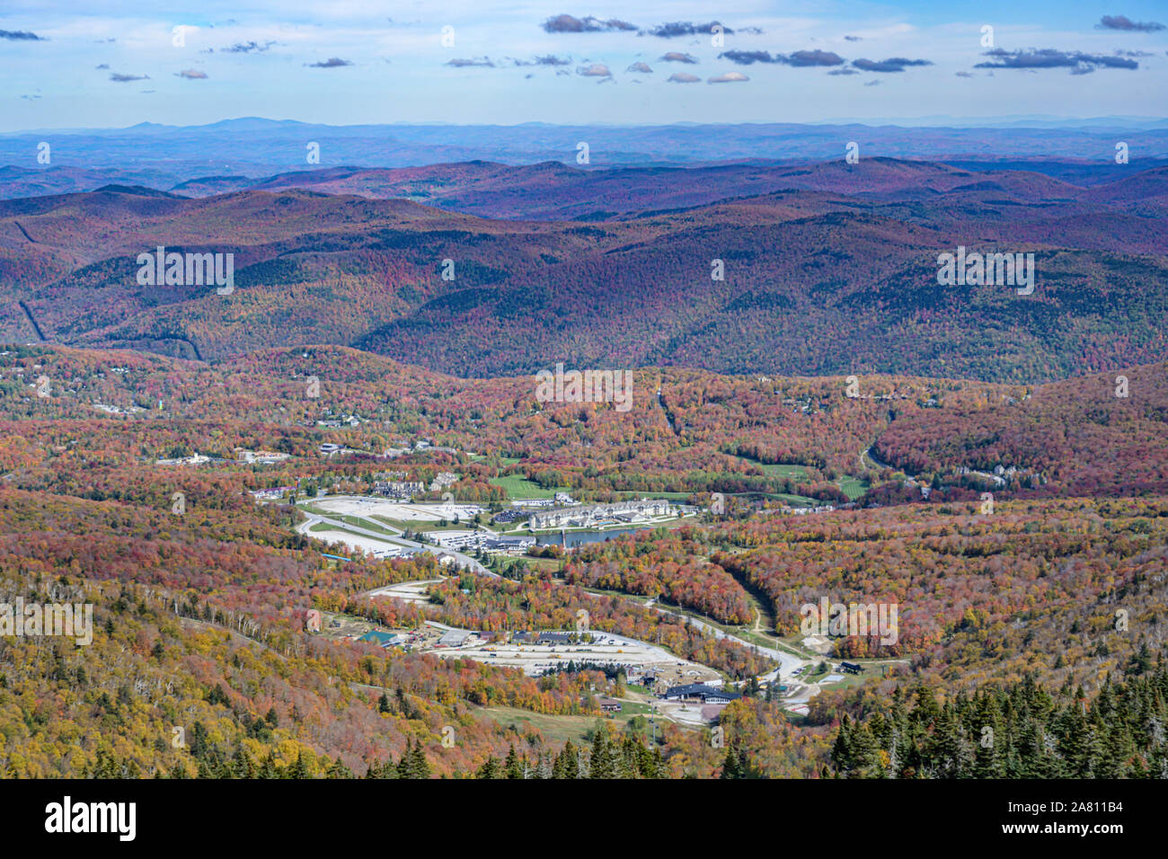 Farben des Herbstes in Vermont Stockfoto