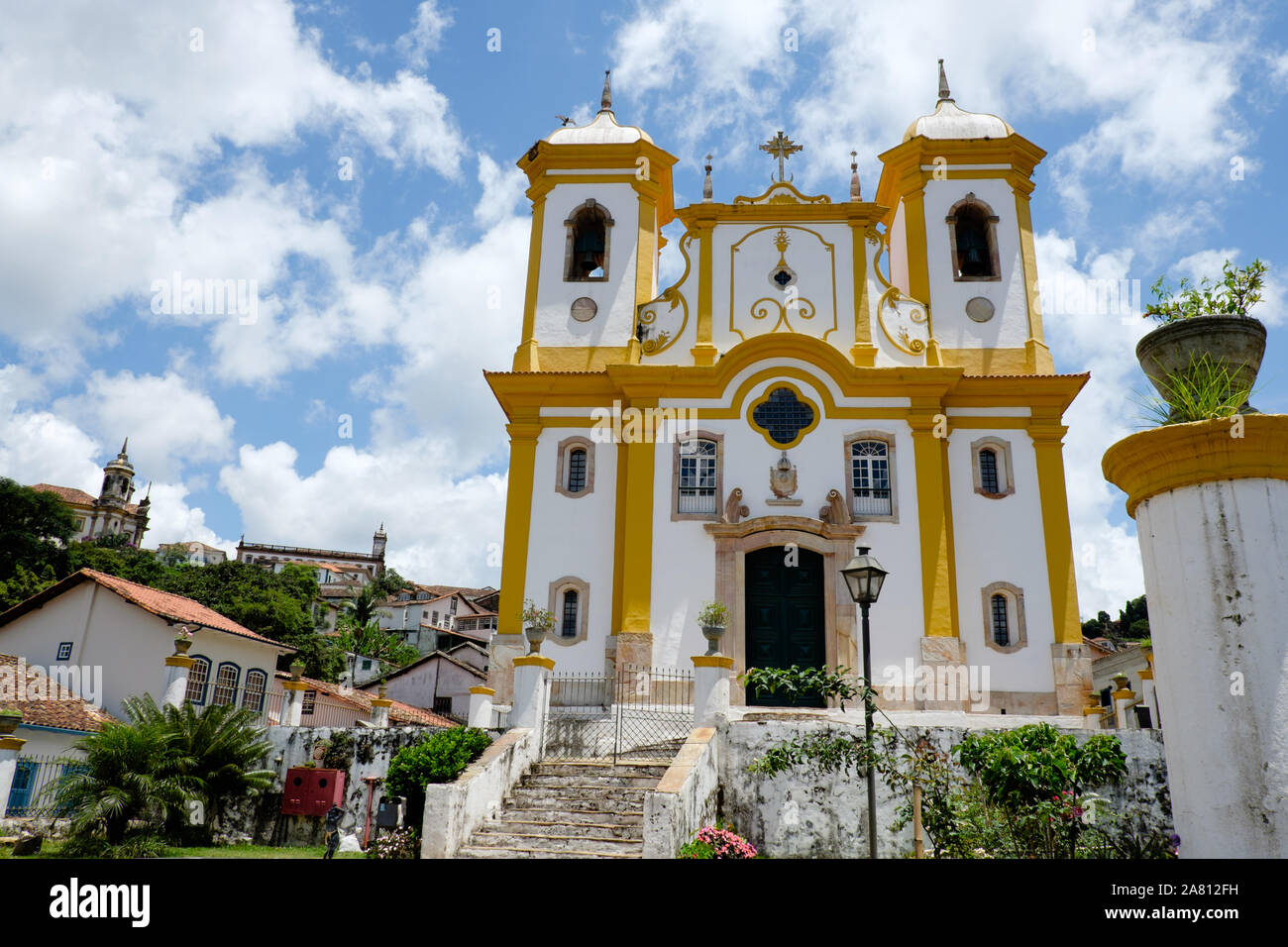 Die igreja Nossa Senhora da Conceição Kirche in Ouro Preto Stockfoto