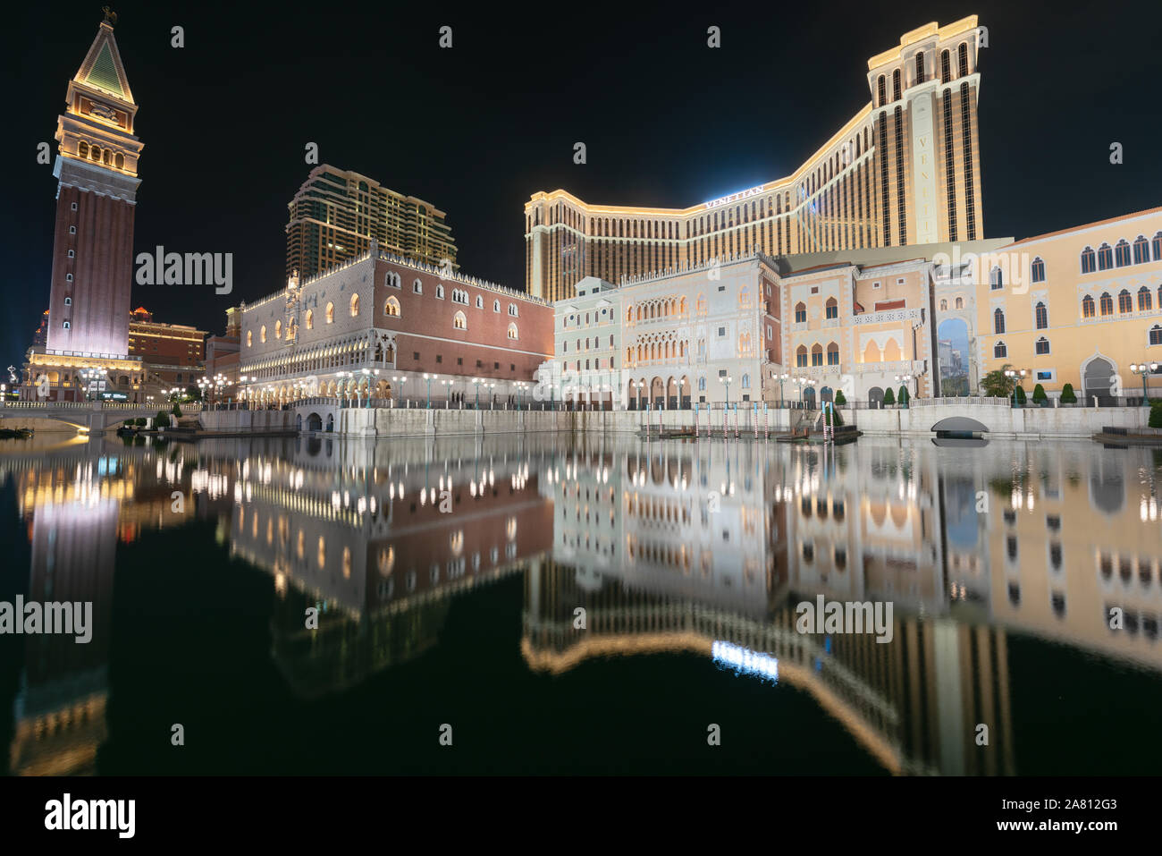 Blick auf Macau, ein Luxushotel und ein Casino-Resort Stockfoto