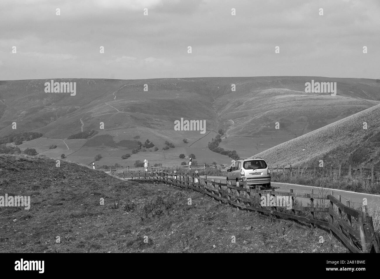 Obere Derwent Valley in Derbyshire Stockfoto