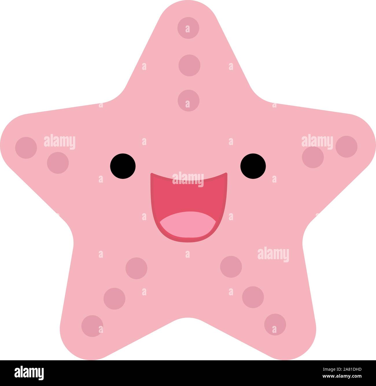 Ocean Star, Illustration, Vektor auf weißem Hintergrund. Stock Vektor