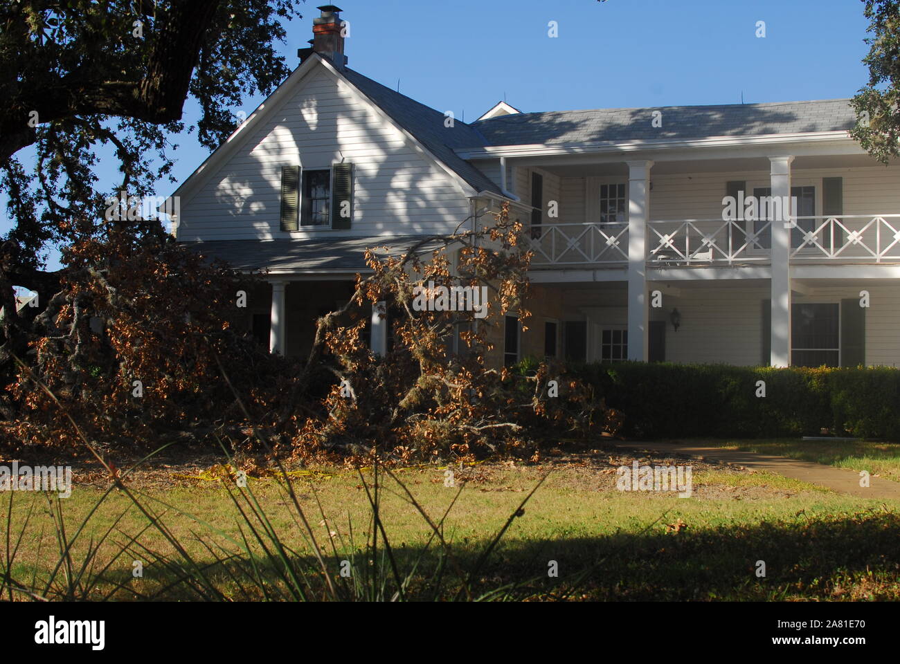 Lyndon B Johnson und Lady Bird Johnson's home Am Lyndon B Johnson State Park in Stonewall, Texas. Stockfoto