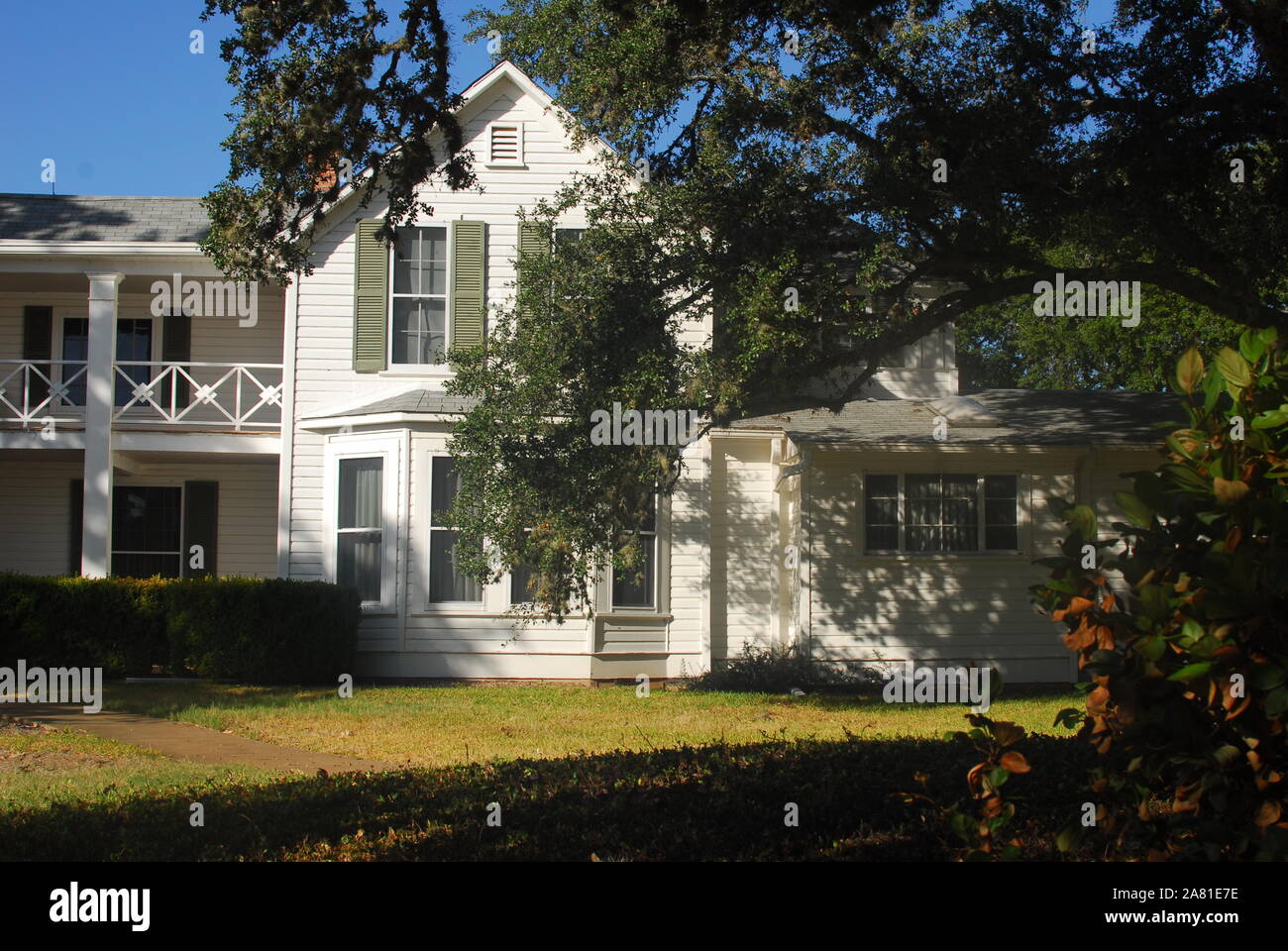 Lyndon B Johnson und Lady Bird Johnson's home Am Lyndon B Johnson State Park in Stonewall, Texas. Stockfoto