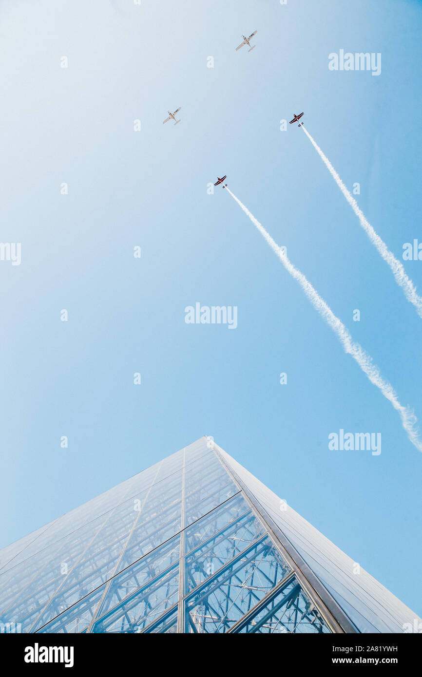 Défilé aérien du 14 juillet, Paris, Frankreich Stockfoto
