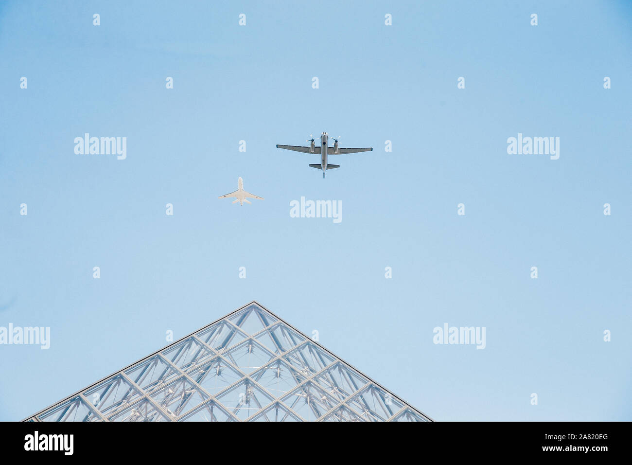 Défilé aérien du 14 juillet, Paris, Frankreich Stockfoto