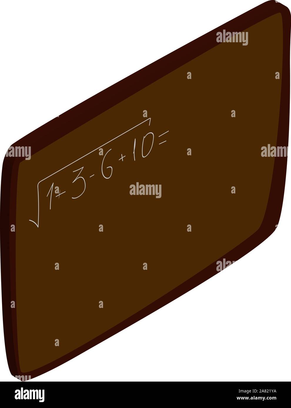 Blackboard, Illustration, Vektor auf weißem Hintergrund. Stock Vektor