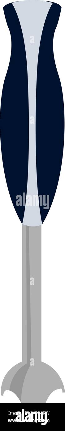 Stabmixer, Illustration, Vektor auf weißem Hintergrund. Stock Vektor