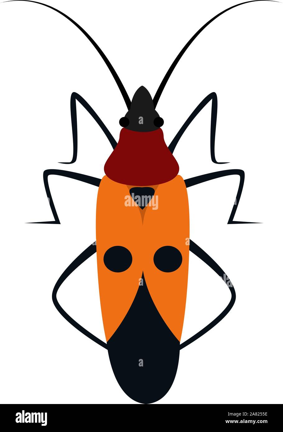 Bug, Illustration, Vektor auf weißem Hintergrund. Stock Vektor