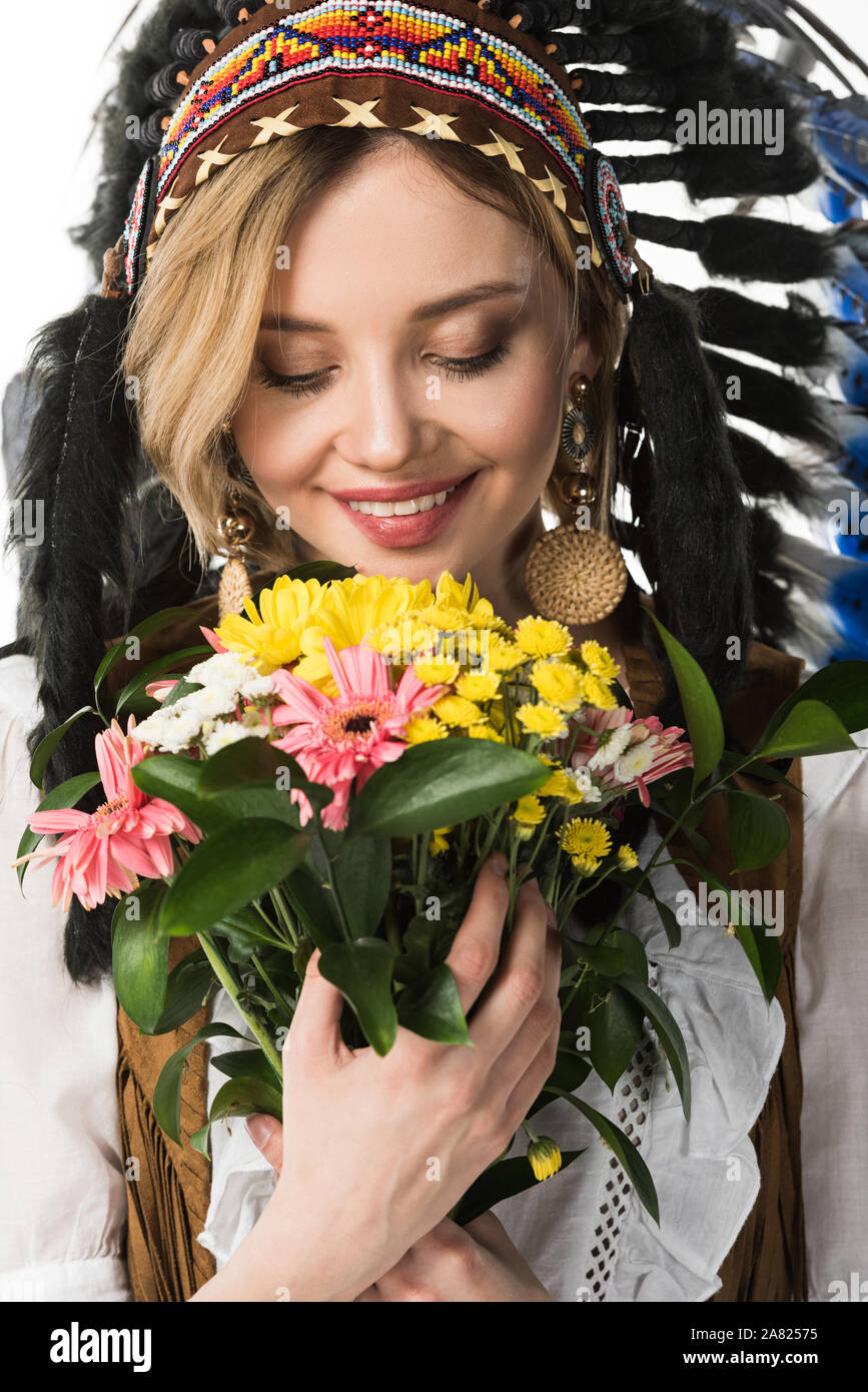 Kopfschmuck Von Blumen Stockfotos und -bilder Kaufen - Alamy