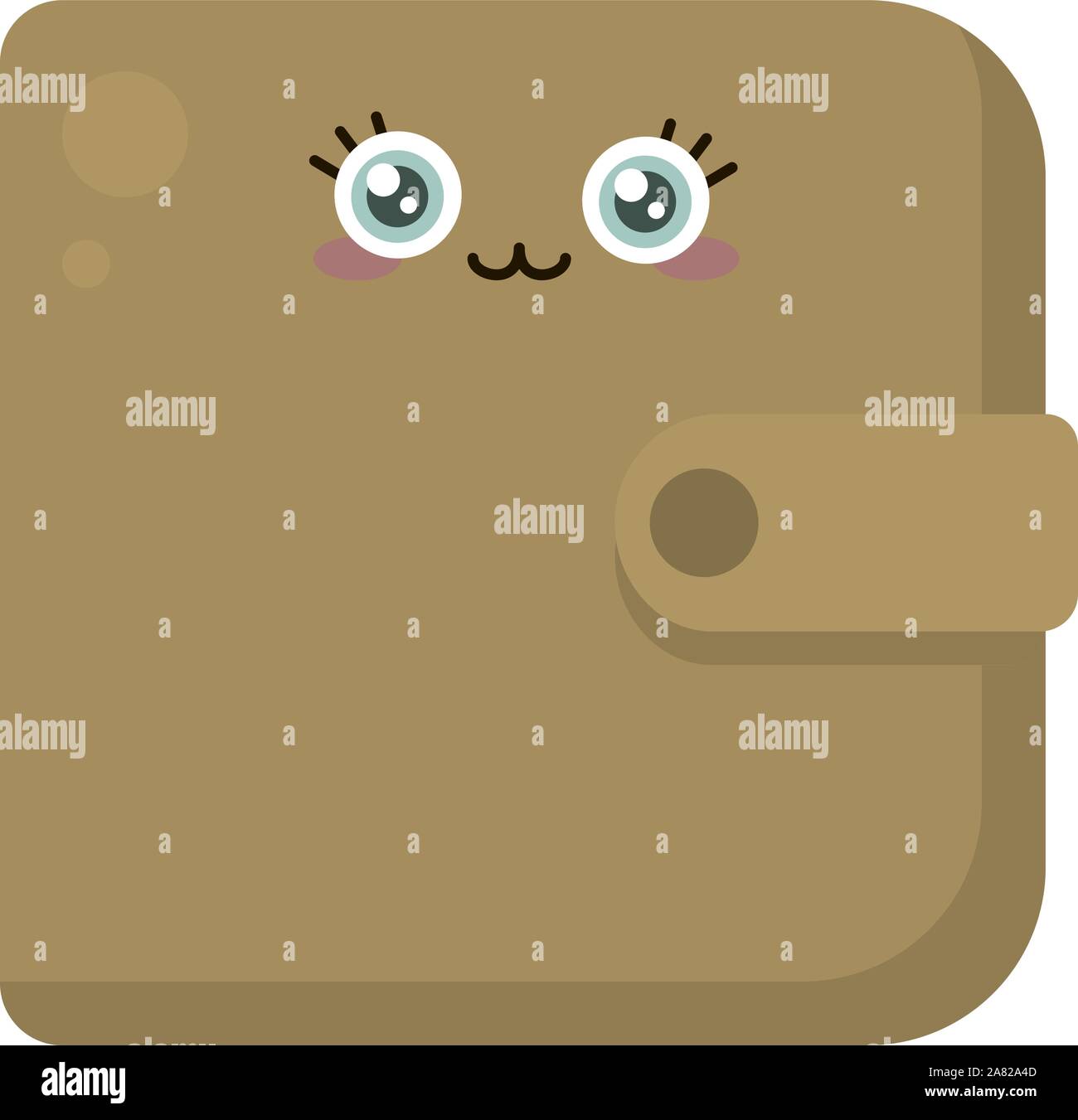 Wallet, Illustration, Vektor auf weißem Hintergrund. Stock Vektor