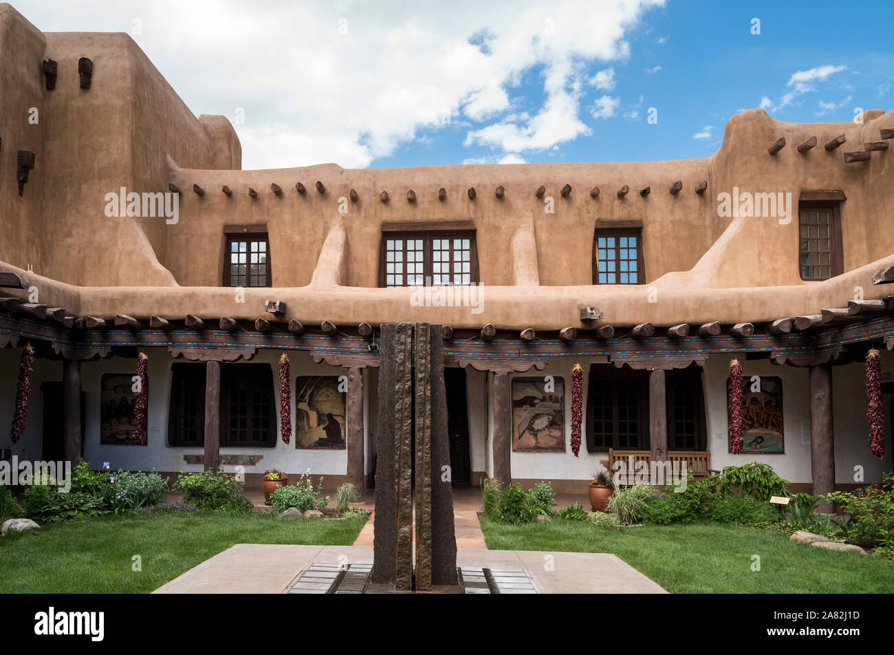 NEW MEXICO MUSEUM FÜR KUNST SANTA FE NEW MEXICO Stockfoto