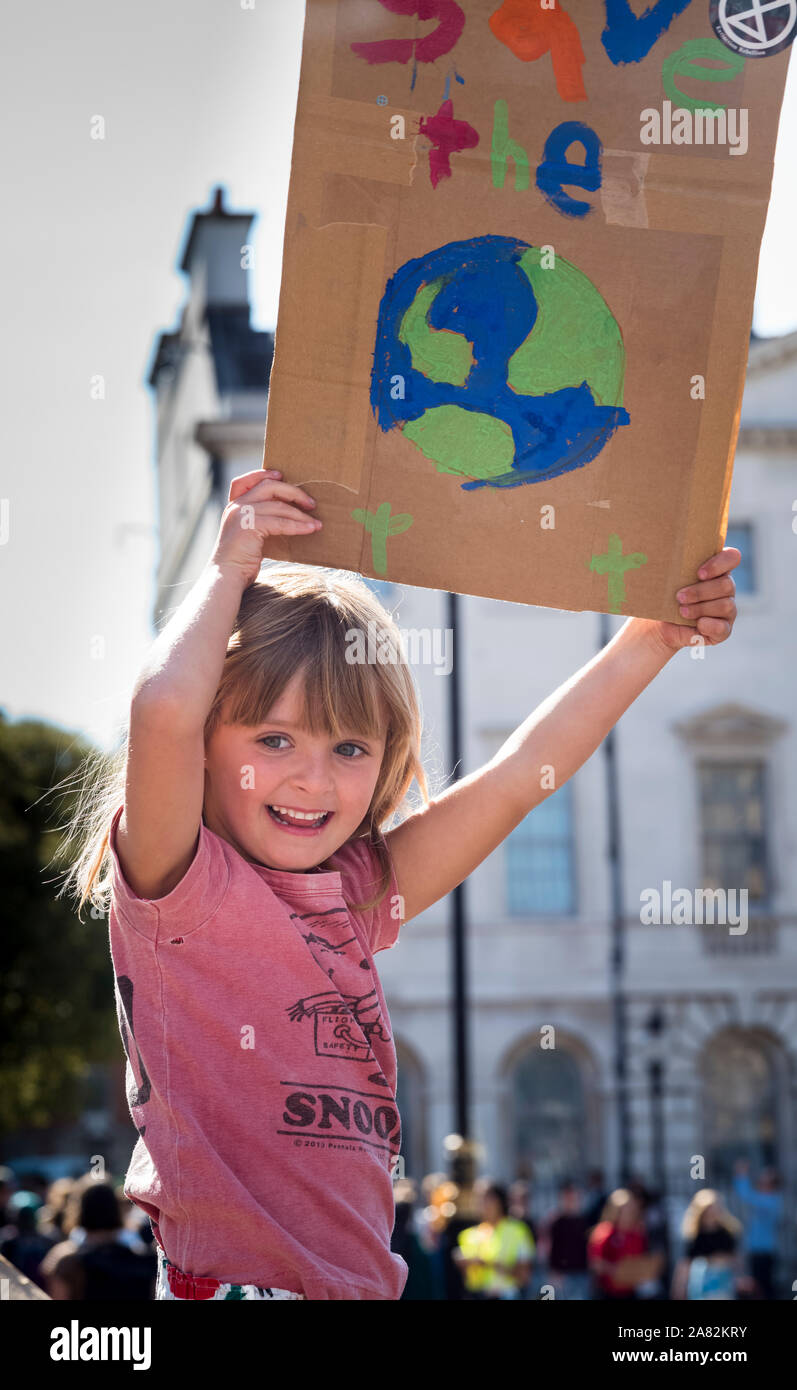 Klimawandel PROTEST PARLIAMENT SQUARE LONDON VEREINIGTES KÖNIGREICH Stockfoto