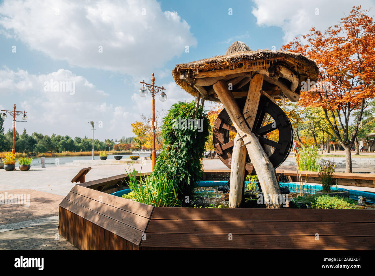 Wm Park, Pyeonghwa Park im Herbst in Seoul, Korea Stockfoto