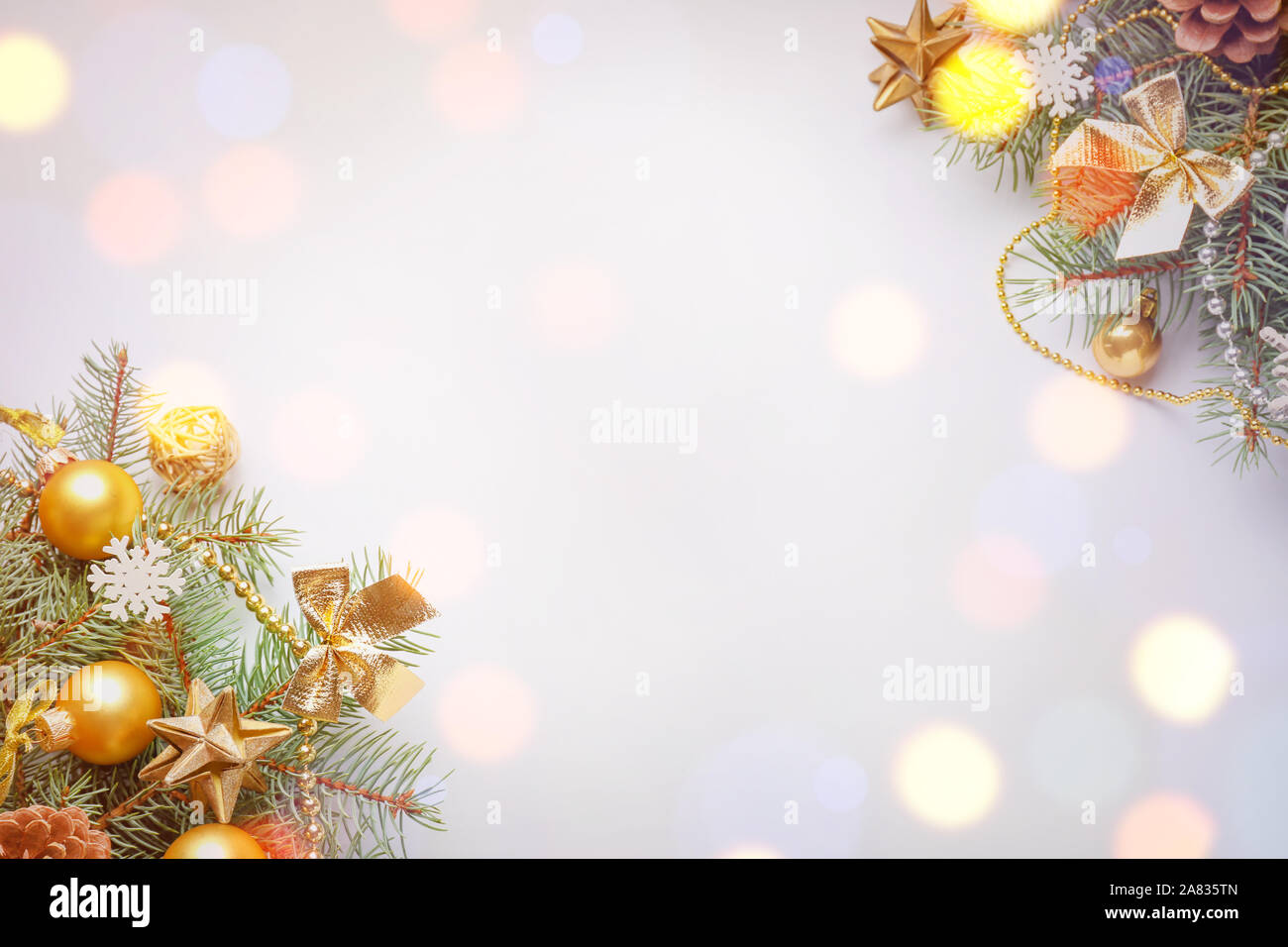 Schöne Weihnachten Grußkarten mit Platz für Text Stockfoto