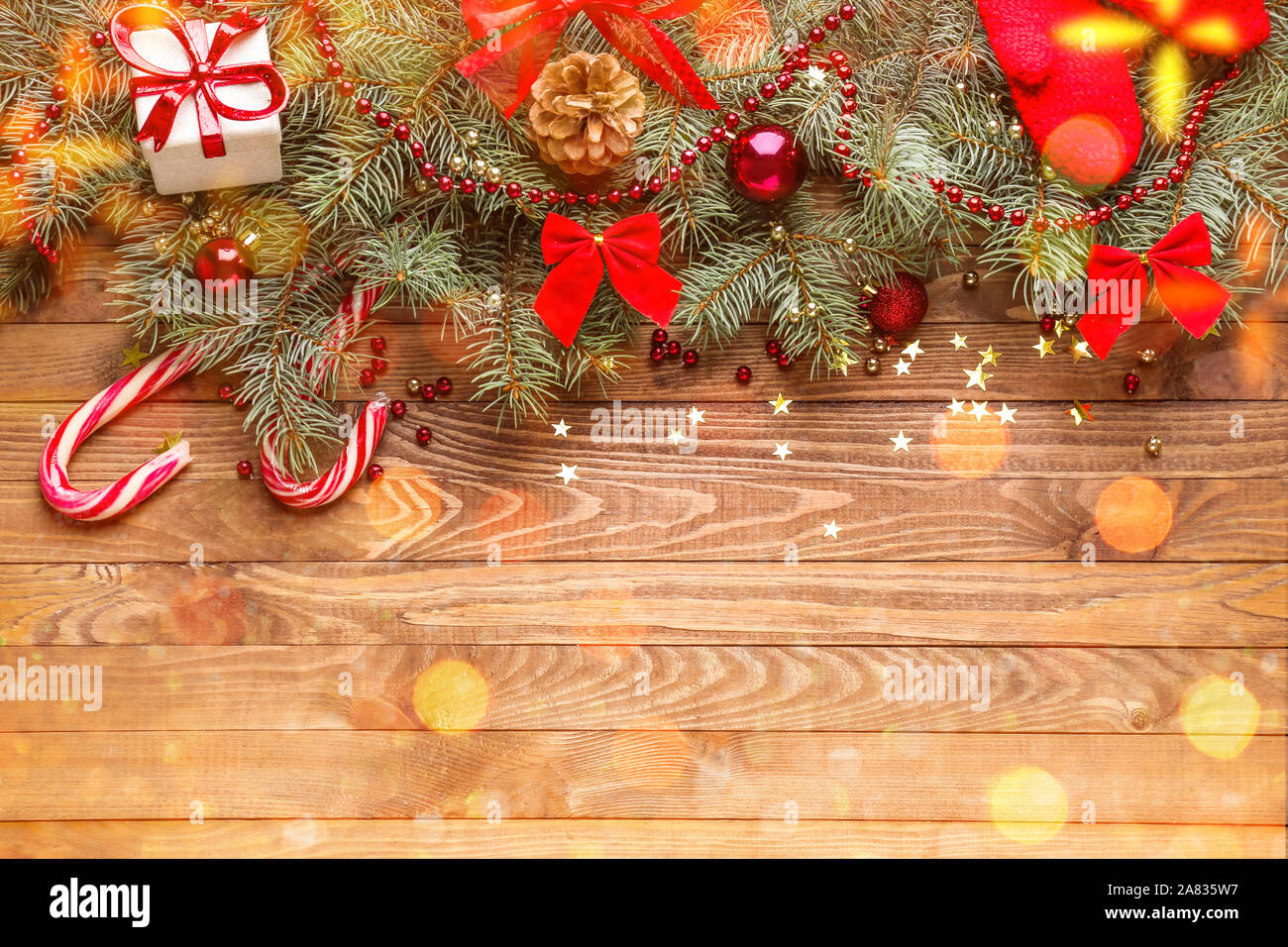 Schöne Weihnachten Grußkarten mit Platz für Text Stockfoto