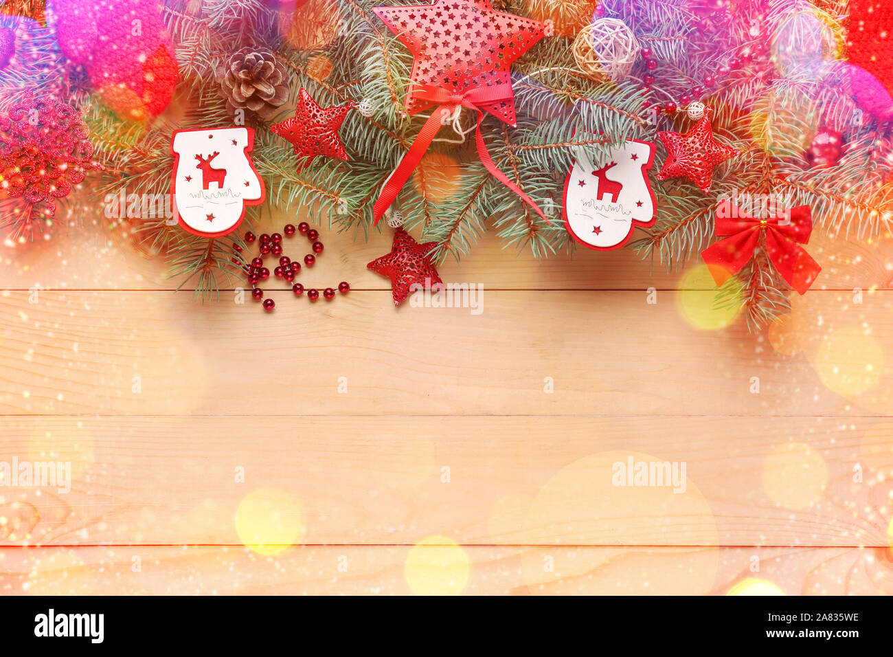 Schöne Weihnachten Grußkarten mit Platz für Text Stockfoto