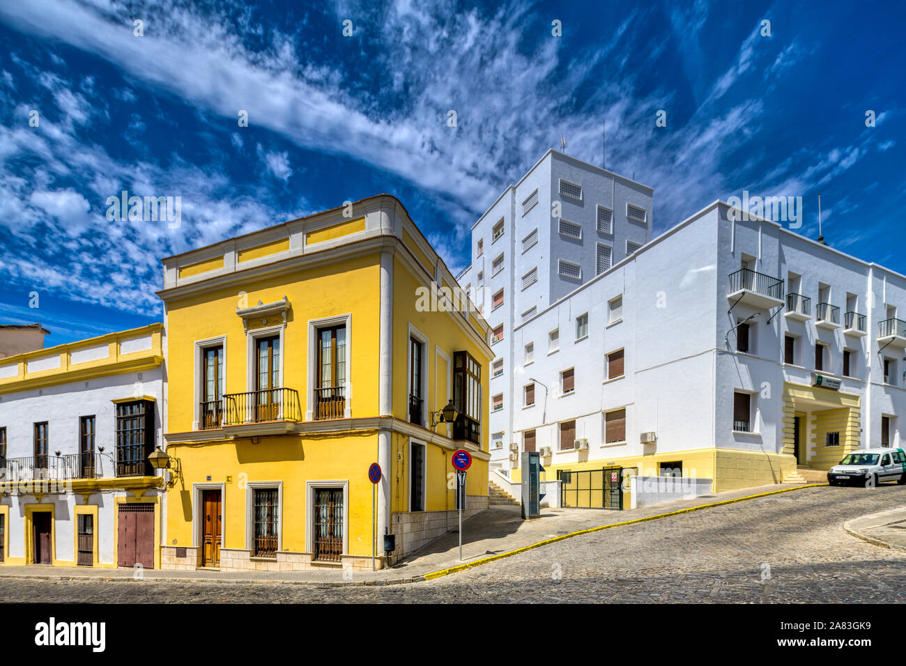 Stadtbild, Jerez de la Frontera, Spanien. Stockfoto