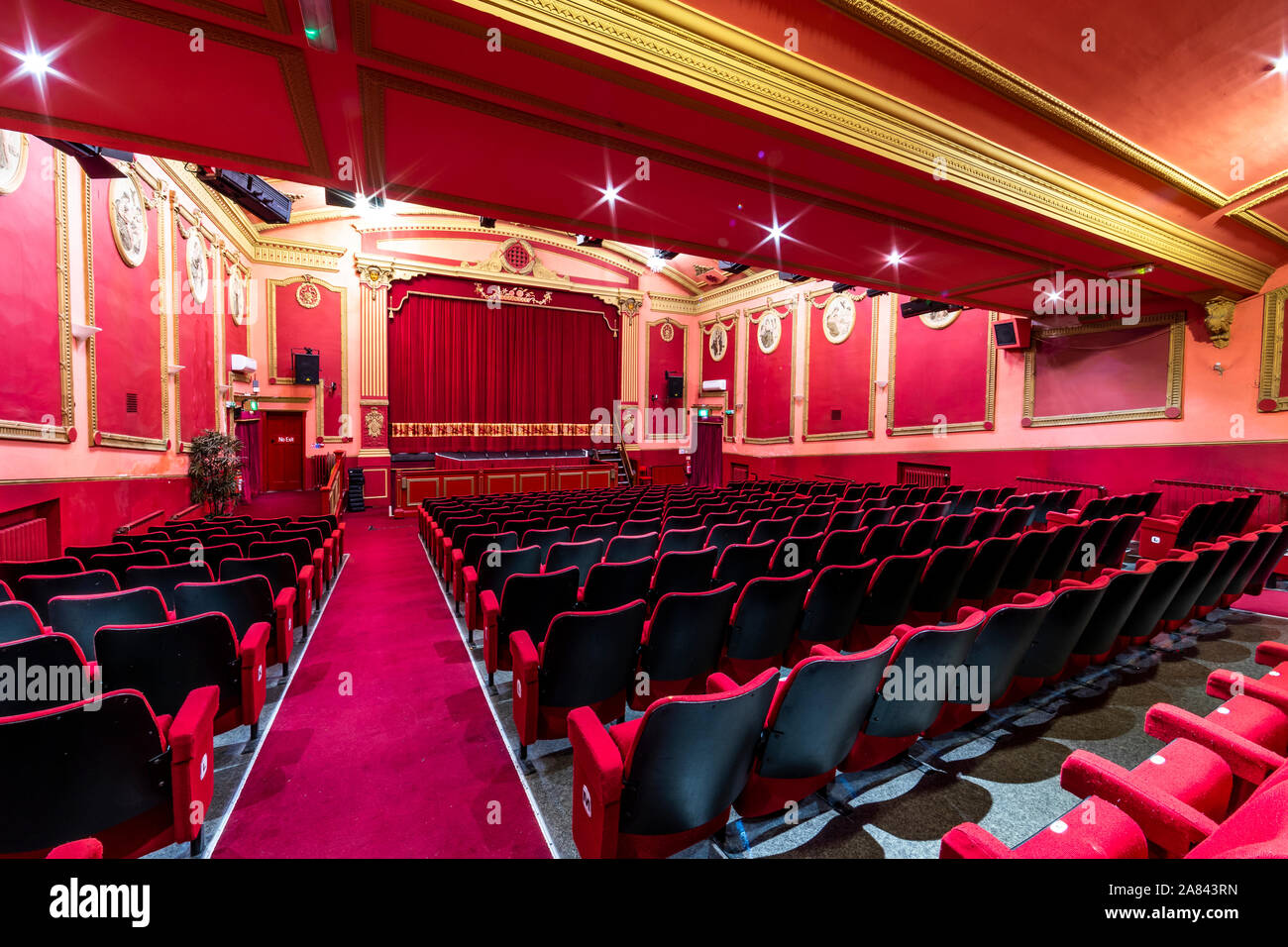 Savoy Theater, Monmouth eine Klasse 11 aufgeführten Veranstaltungsort 2019 Theater des Jahres in der Walisischen Gastfreundschaft Preise gestimmt. Stockfoto