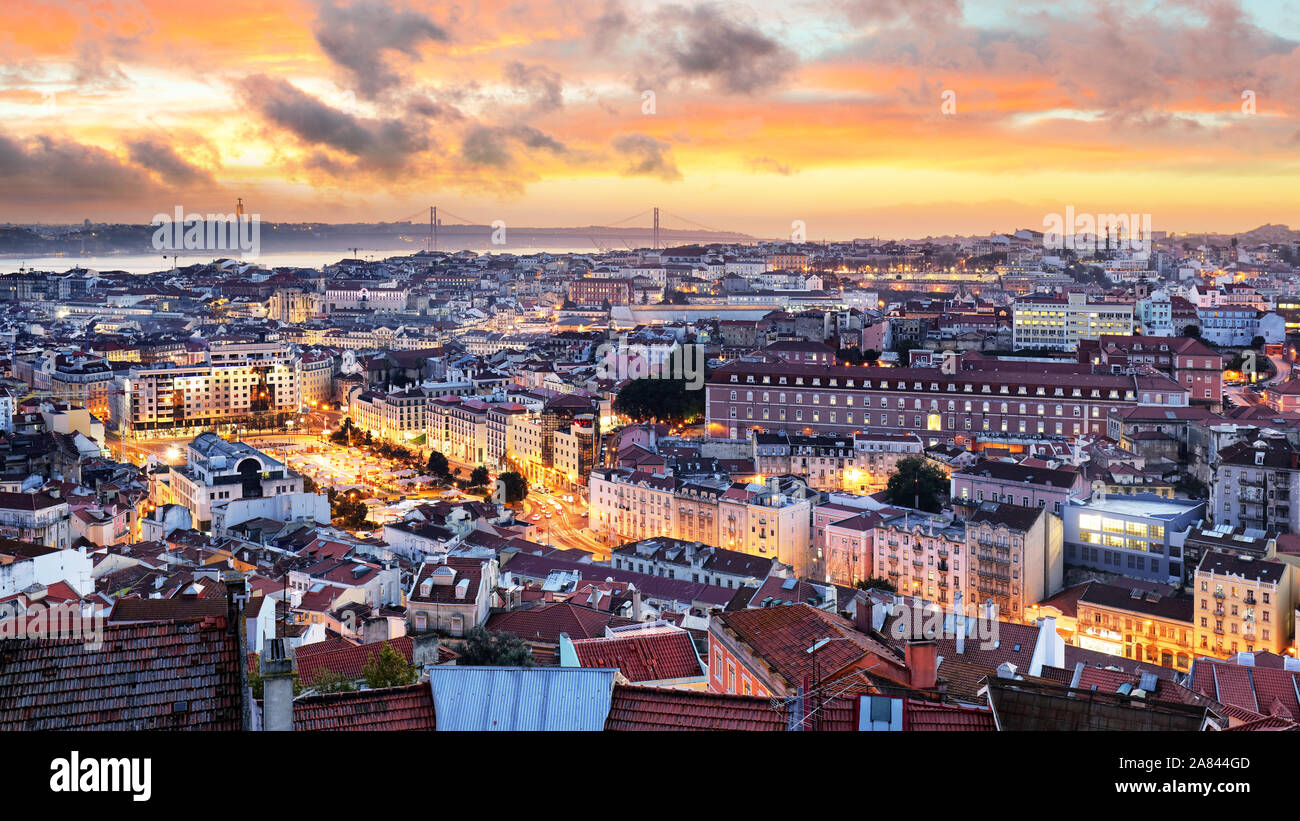 Lissabon - Lisboa Stadtbild, Portugal Stockfoto