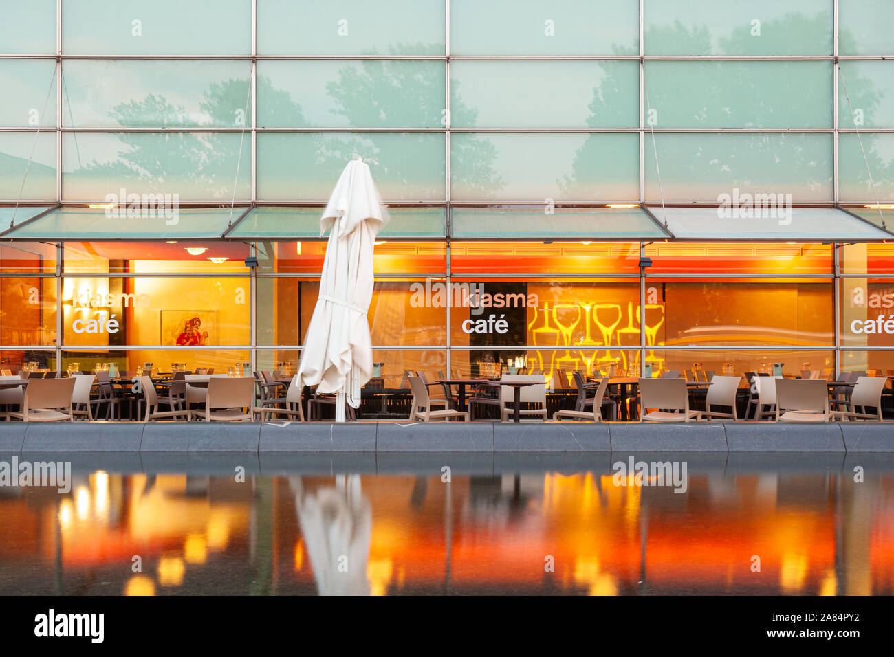 Kiasma Cafe in Helsinki, Finnland Stockfoto