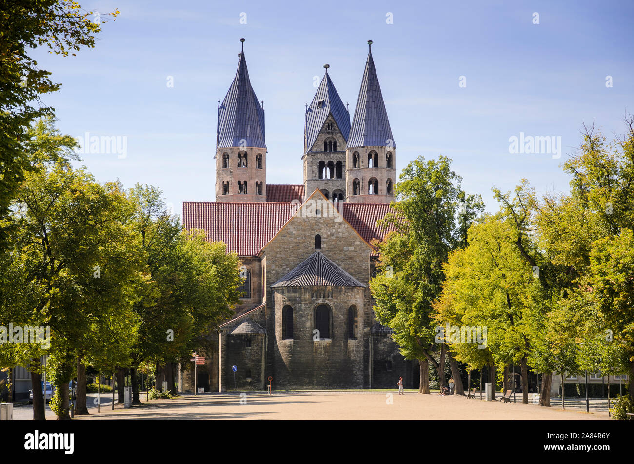 Liebfrauenkirche, Halberstadt, Sachsen-Anhalt, Deutschland, Europa Stockfoto