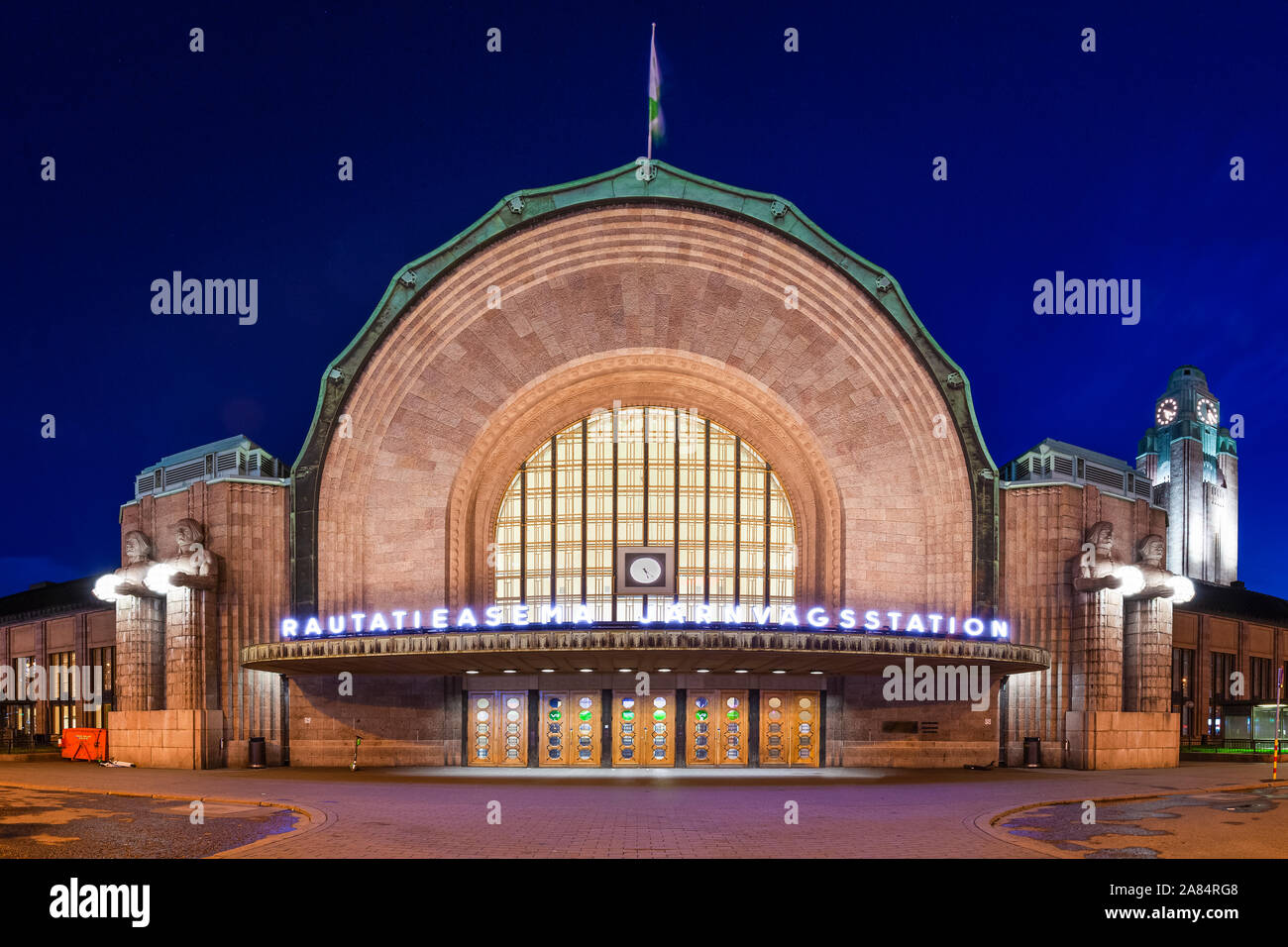 Hauptbahnhof Helsinki in Helsinki, Finnland Stockfoto