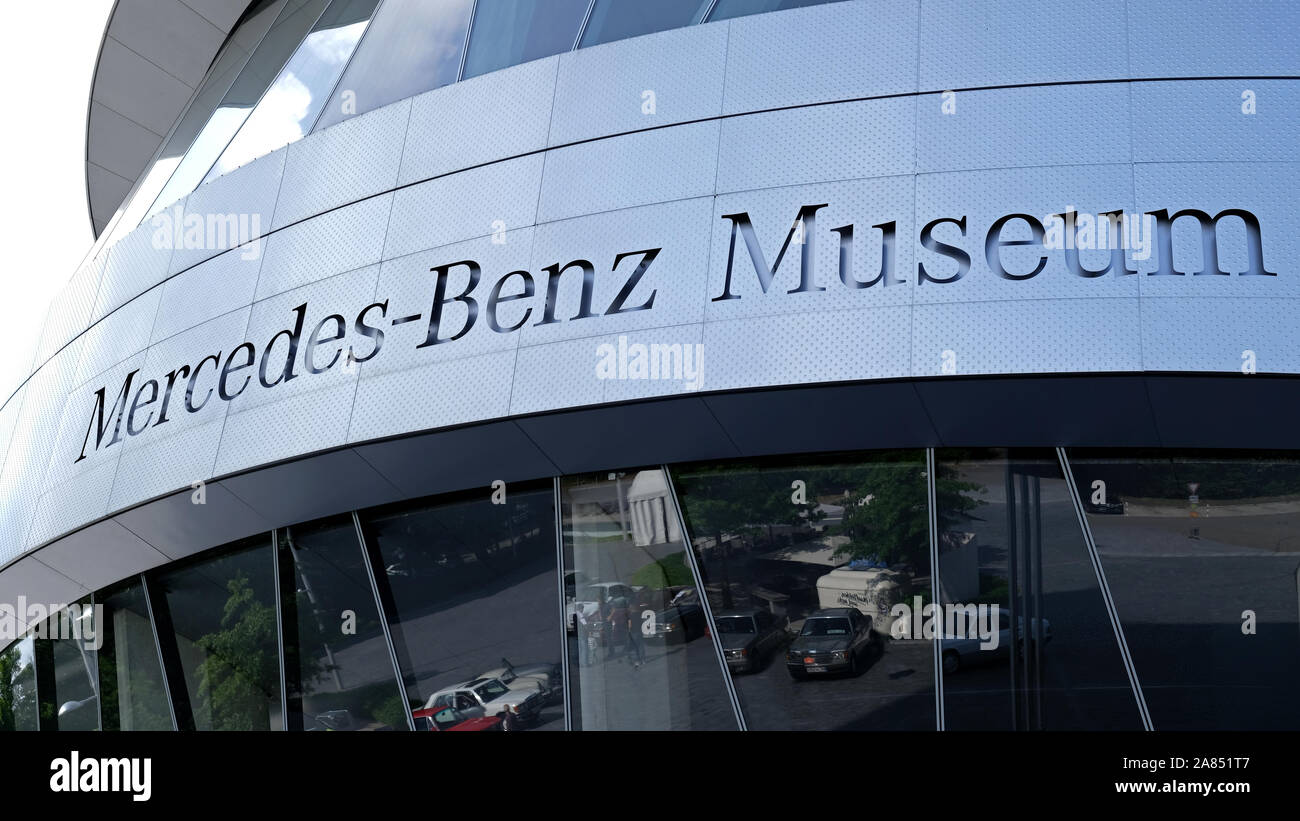 Mercedes-Benz Museum, Stuttgart Stockfoto