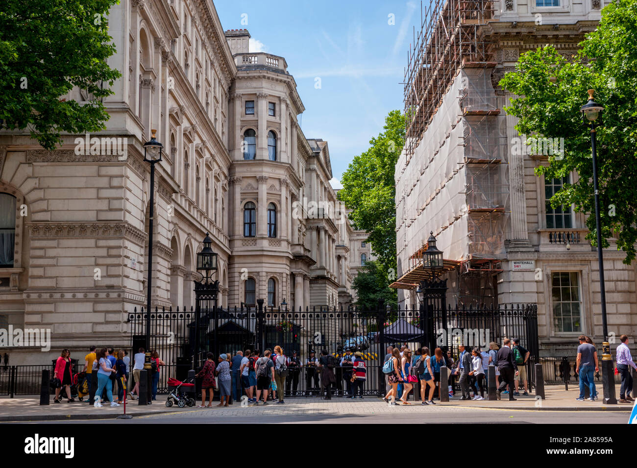 Downing Street London Stockfoto