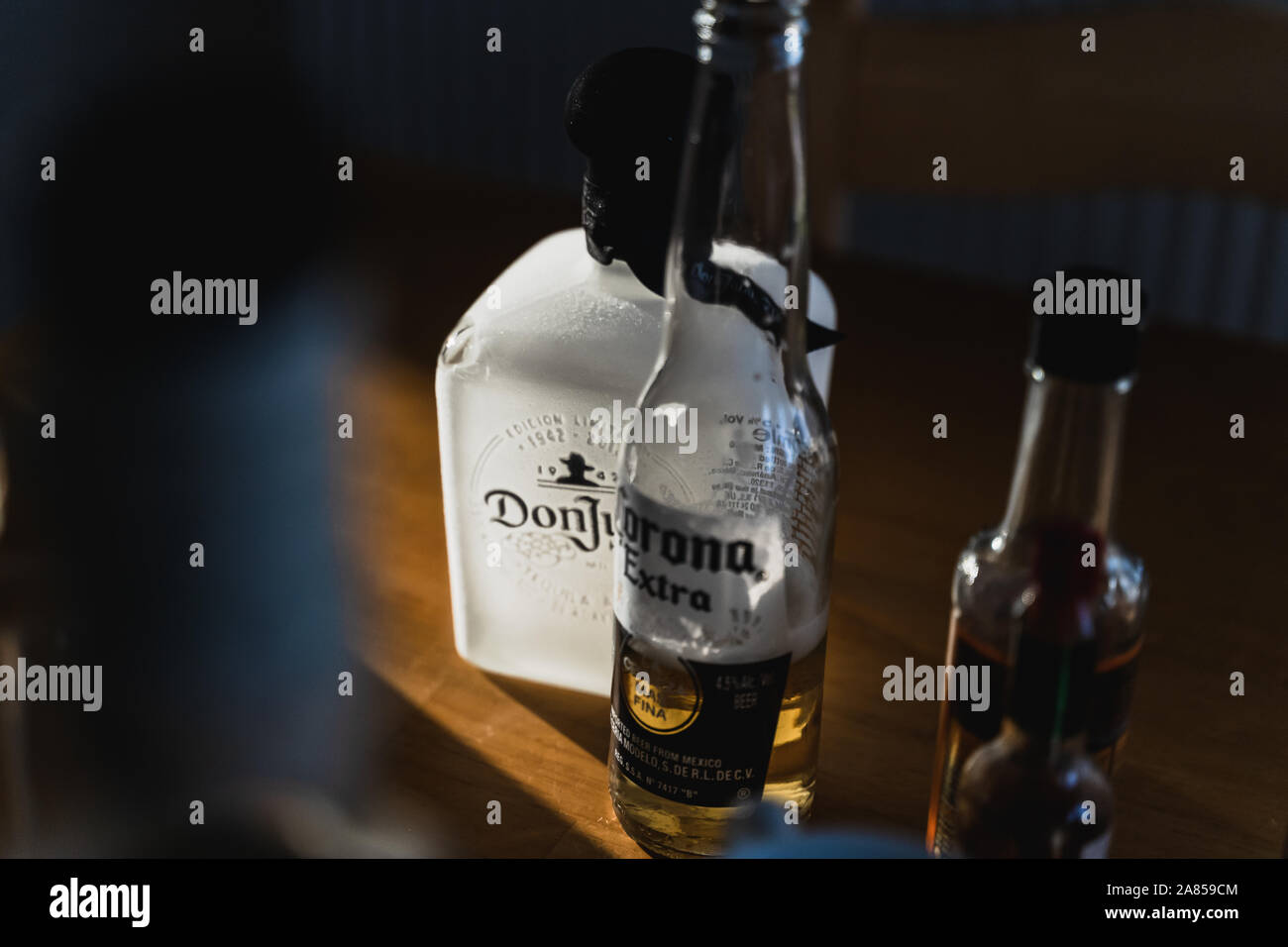 Don Julio Tequila 70 alkoholische Getränke Stockfoto